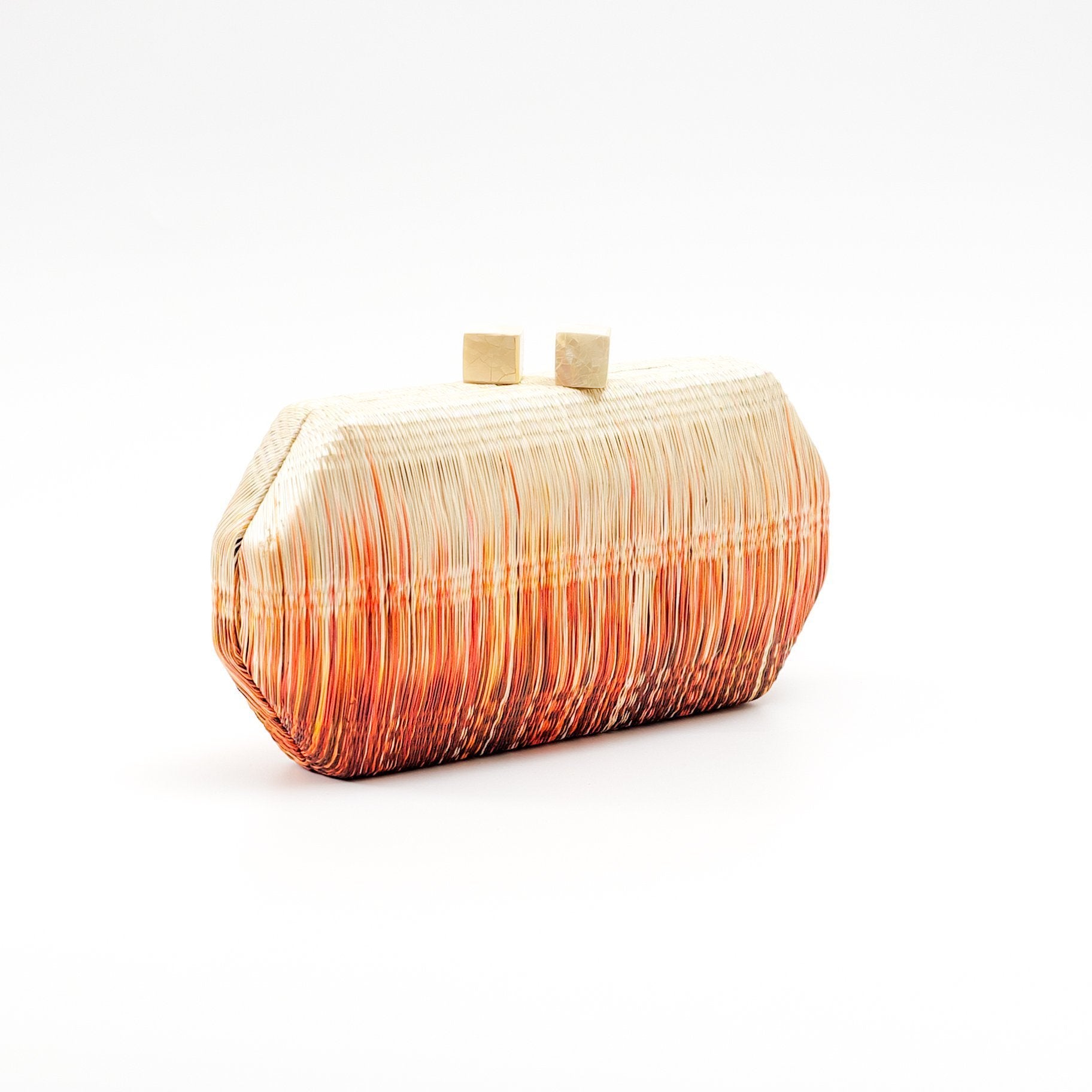 Clutches - Orange Clutch Purse - Handmade Clutch | LIKHÂ - LIKHÂ