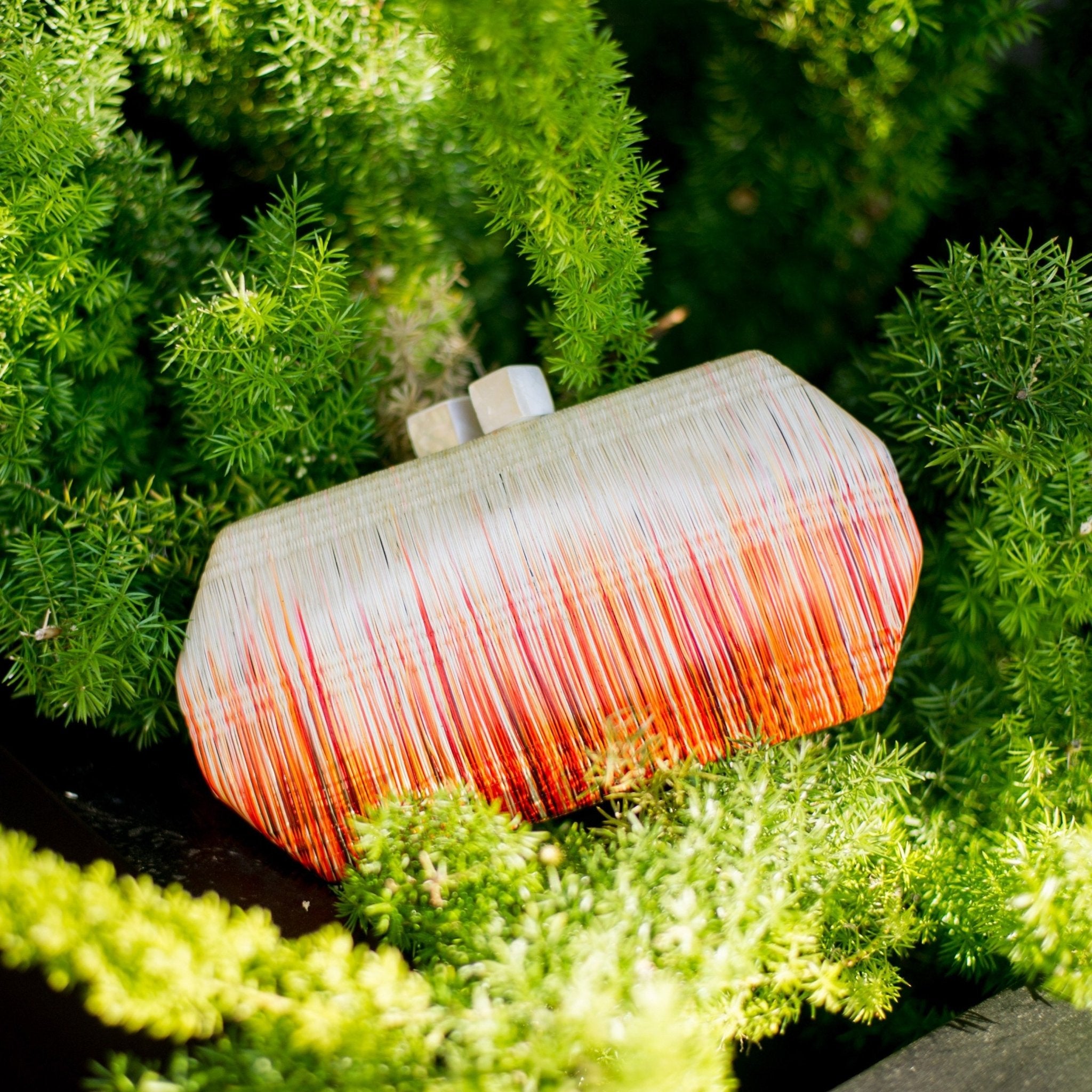 Clutches - Orange Clutch Purse - Handmade Clutch | LIKHÂ - LIKHÂ