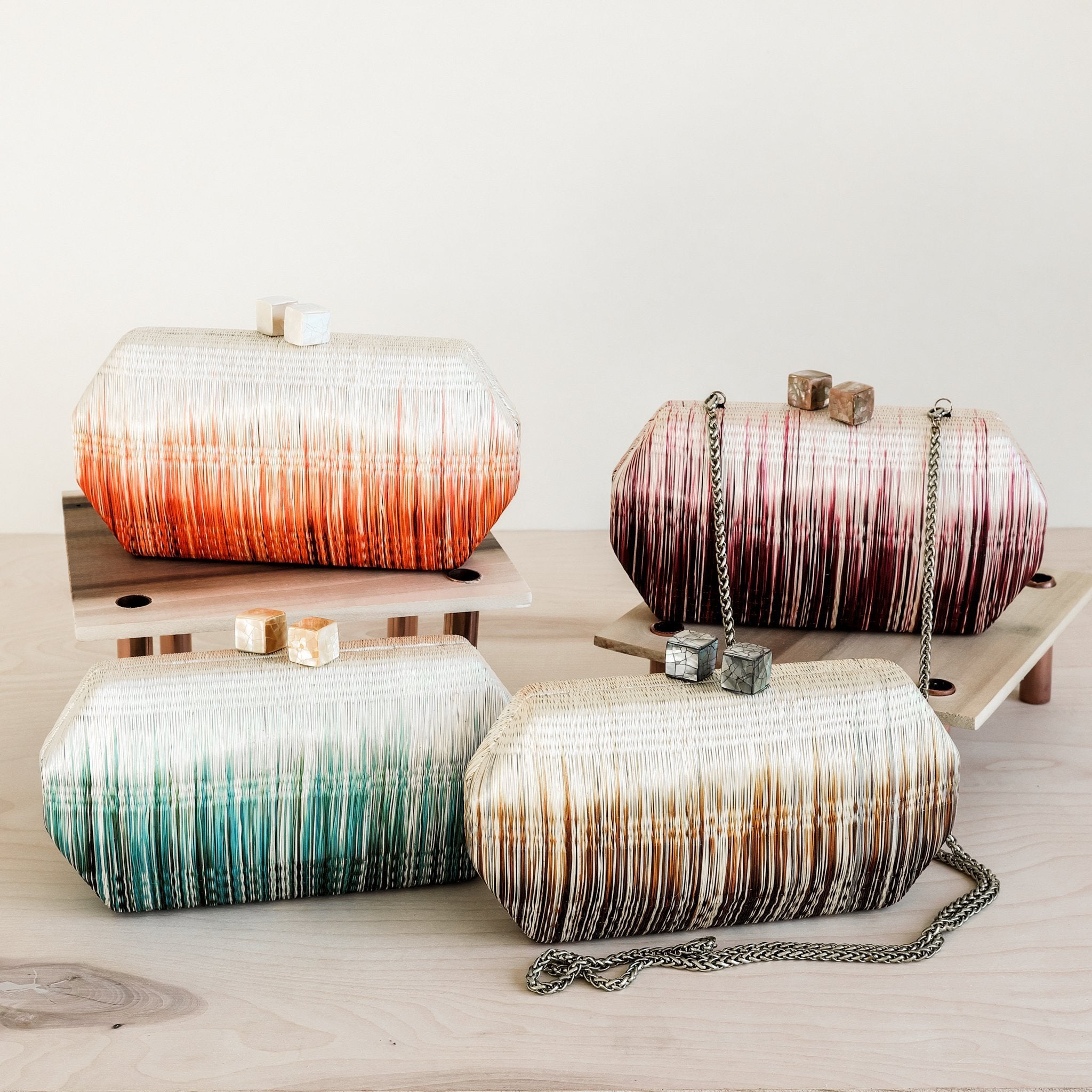 Clutches - Orange Clutch Purse - Handmade Clutch | LIKHÂ - LIKHÂ