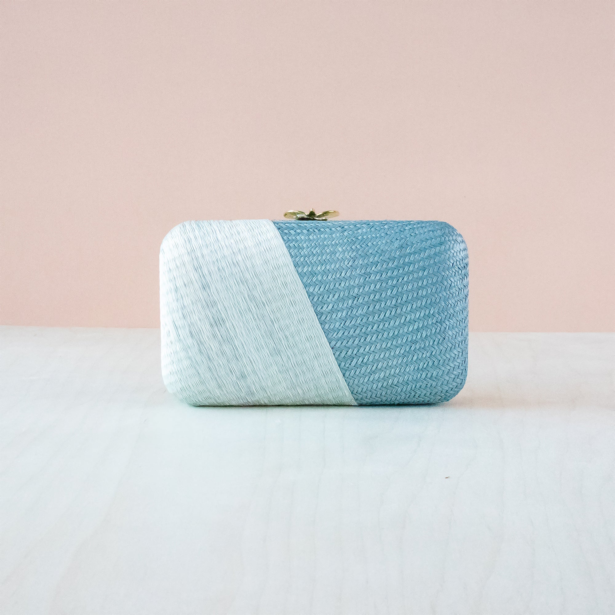 Clutches - Powder Blue Kimono Woven Clutch - Handcrafted Clutches | LIKHA - LIKHÂ