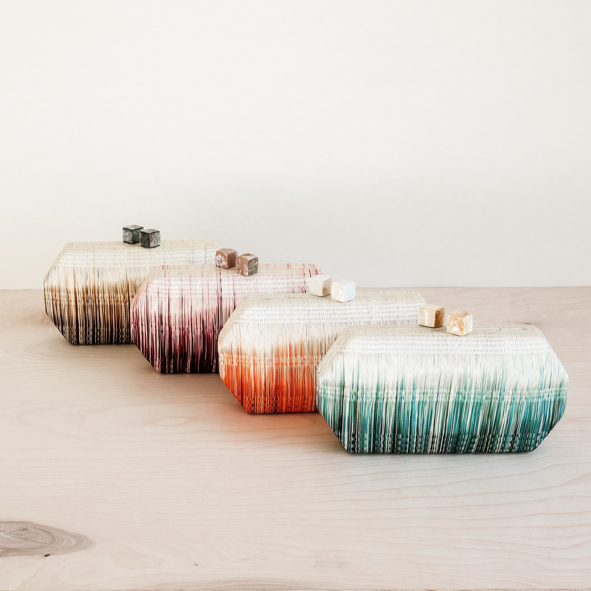 Clutches - Teal Clutch Bag - Handmade Clutch | LIKHÂ - LIKHÂ