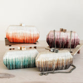 Clutches - Teal Clutch Bag - Handmade Clutch | LIKHÂ - LIKHÂ
