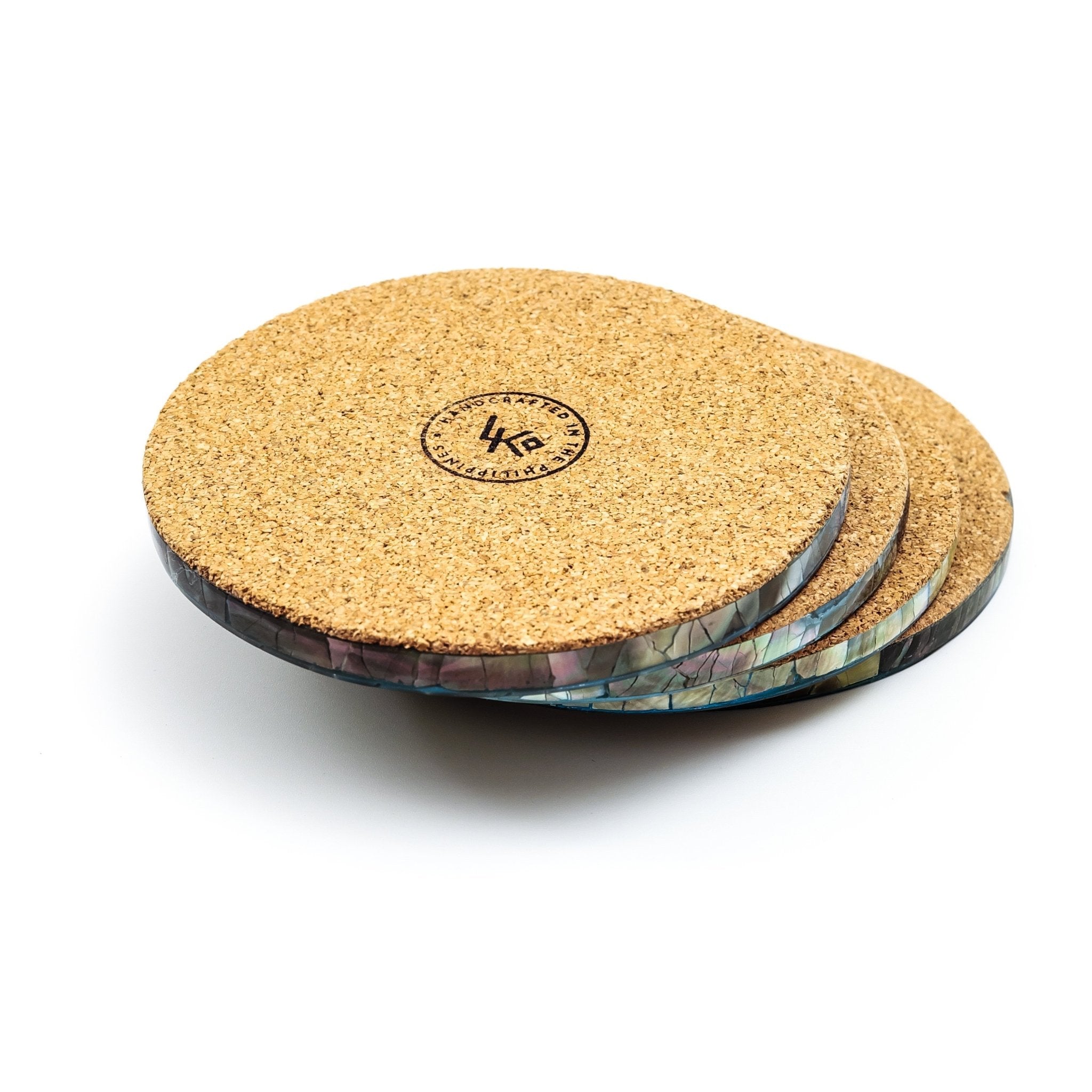 Coasters - Black Mother of Pearl Coasters | LIKHÂ - LIKHÂ