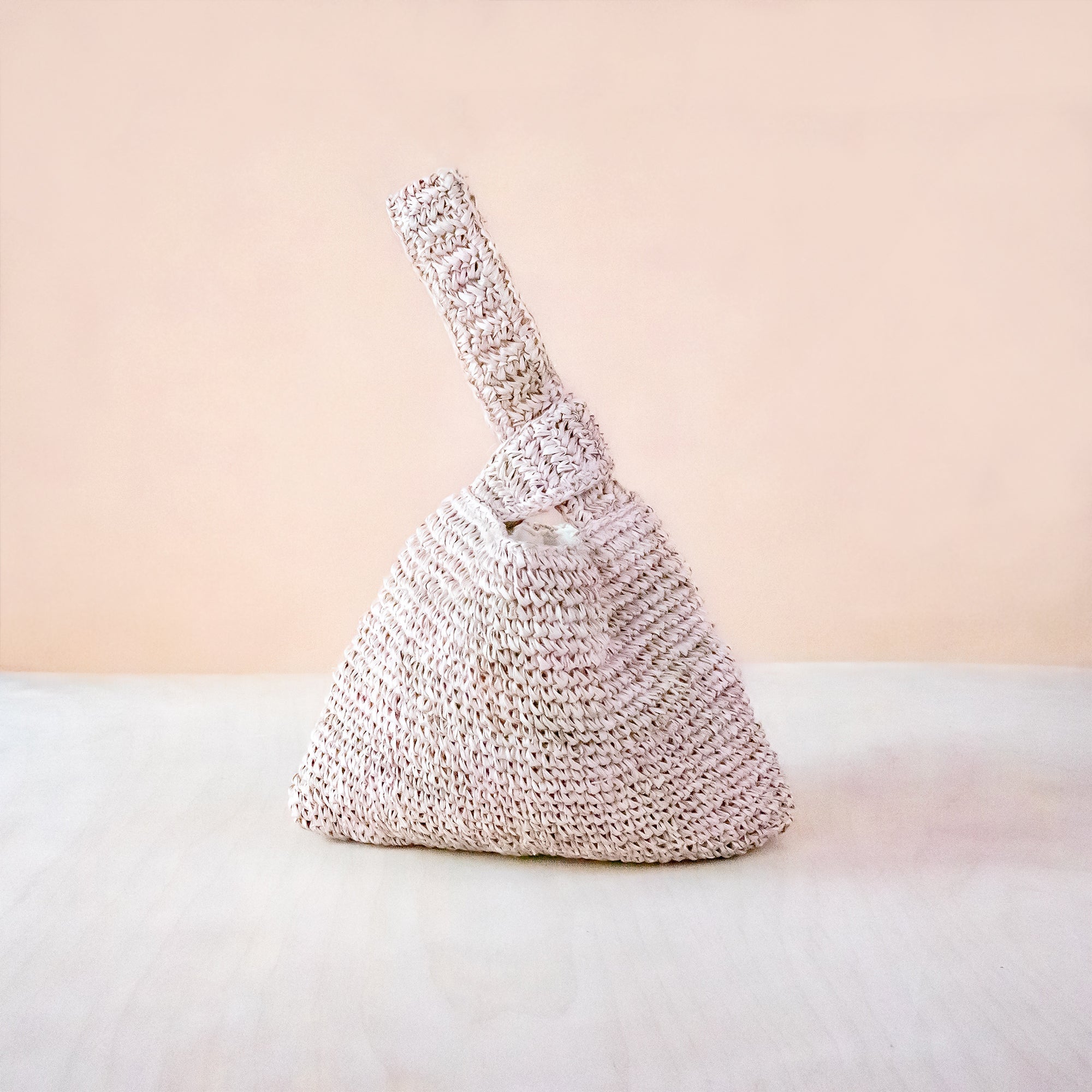 Handbags - Dusty Rose Crochet Knot Bag - Straw Purse | LIKHA - LIKHÂ