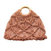 Handbags - Macramé Handbag, Dusty Rose | LIKHÂ - LIKHÂ