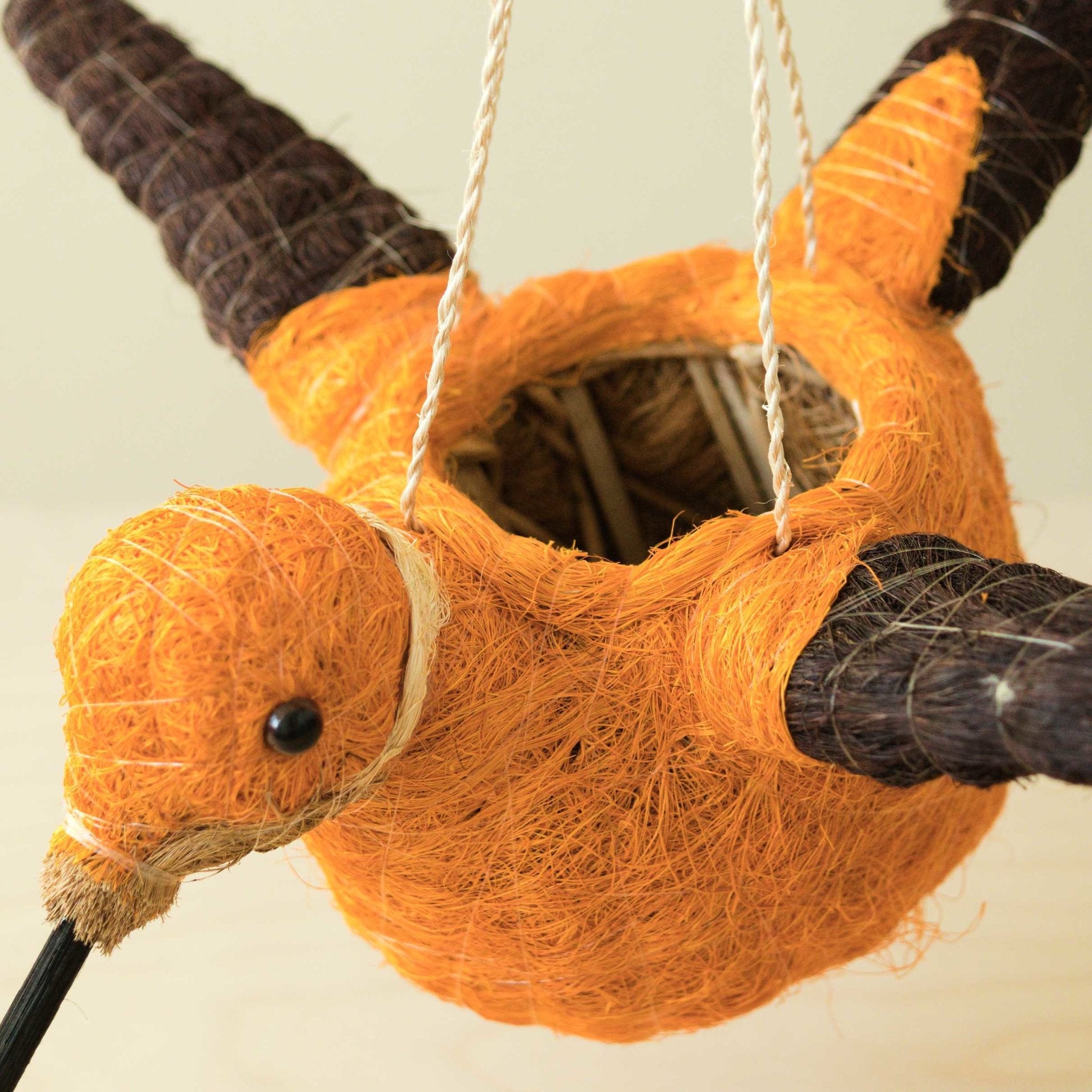 - Hummingbird Planter - Coco Coir | LIKHA x Gilded Frond Clay + Textiles - LIKHÂ