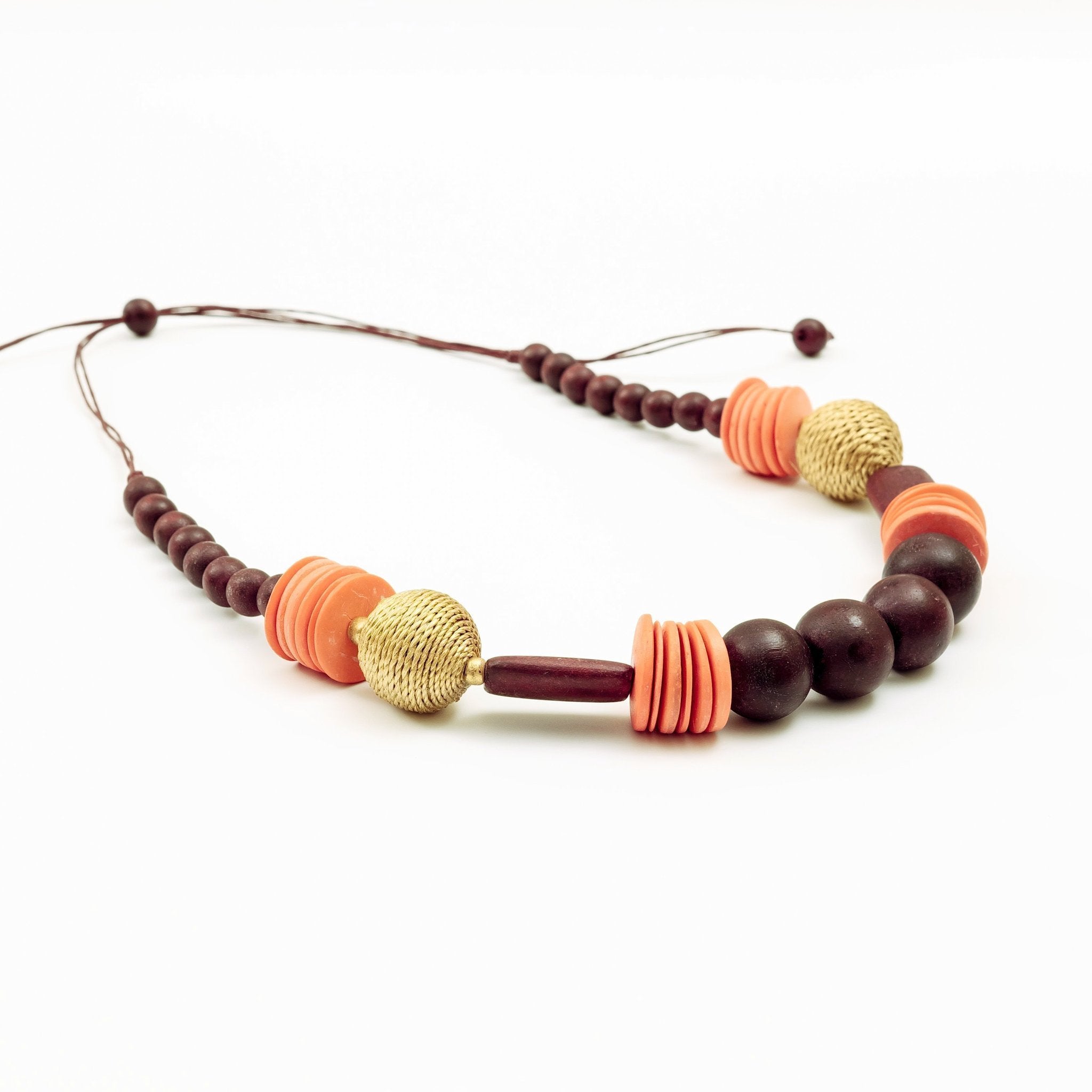 Jewelry - Burgundy Necklace - Artisan Necklace | LIKHÂ - LIKHÂ