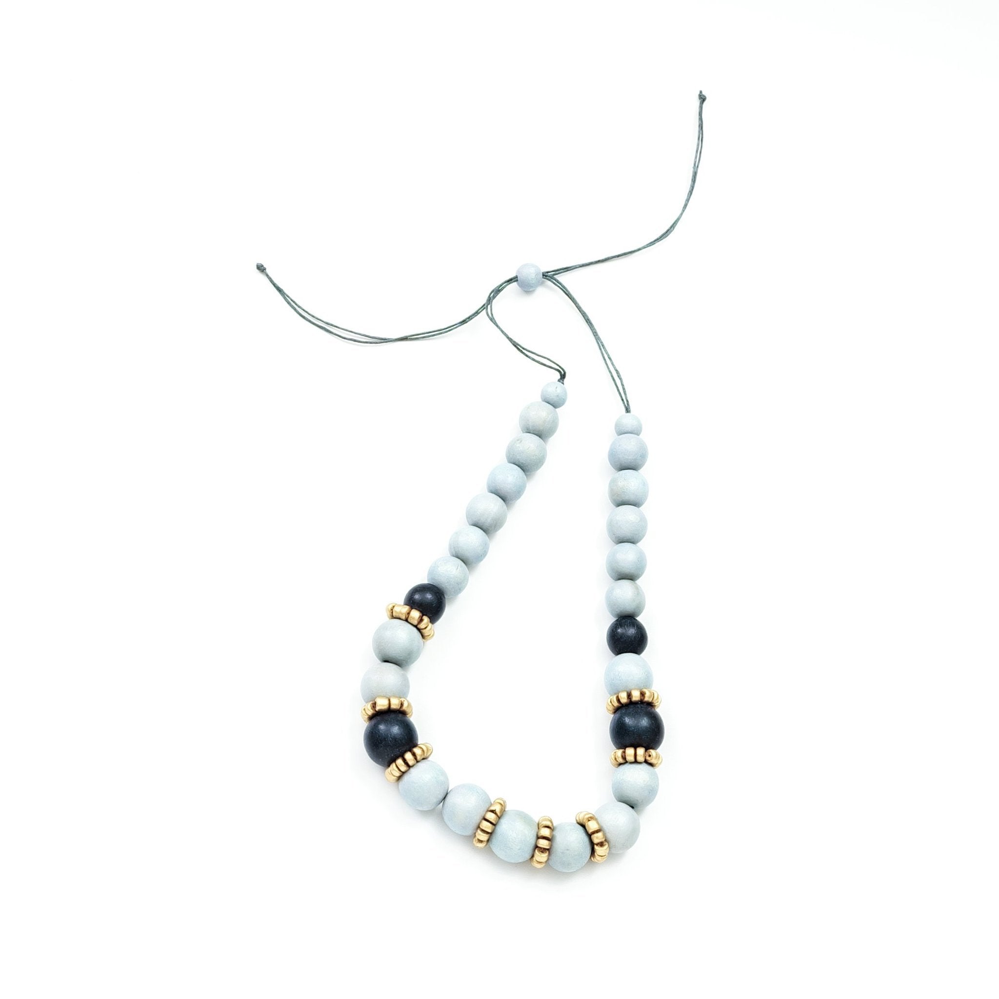 Jewelry - Handmade Grey Bead Necklace | LIKHÂ - LIKHÂ