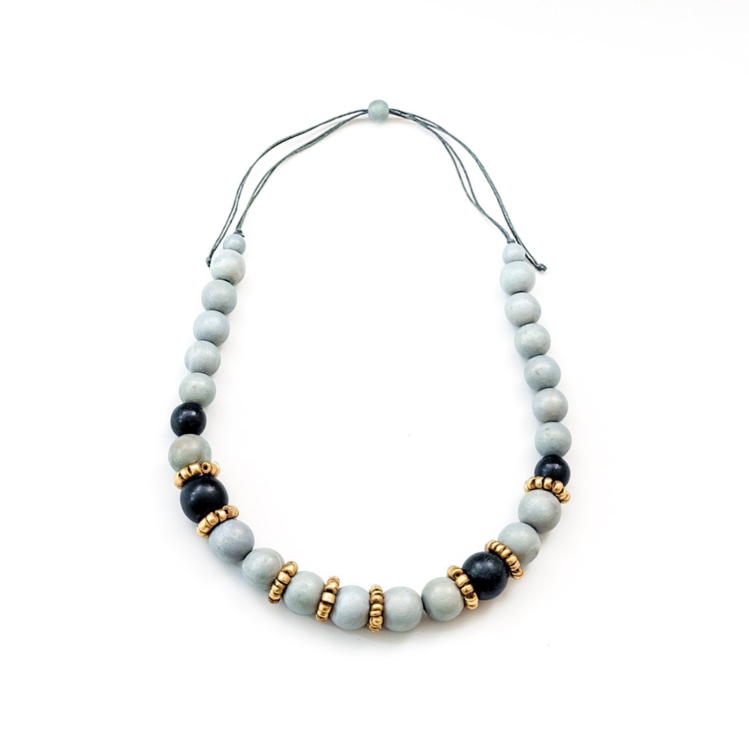 Jewelry - Handmade Grey Bead Necklace | LIKHÂ - LIKHÂ