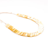 Jewelry - Mother of Pearl Statement Necklace - Golden Yellow | LIKHÂ - LIKHÂ