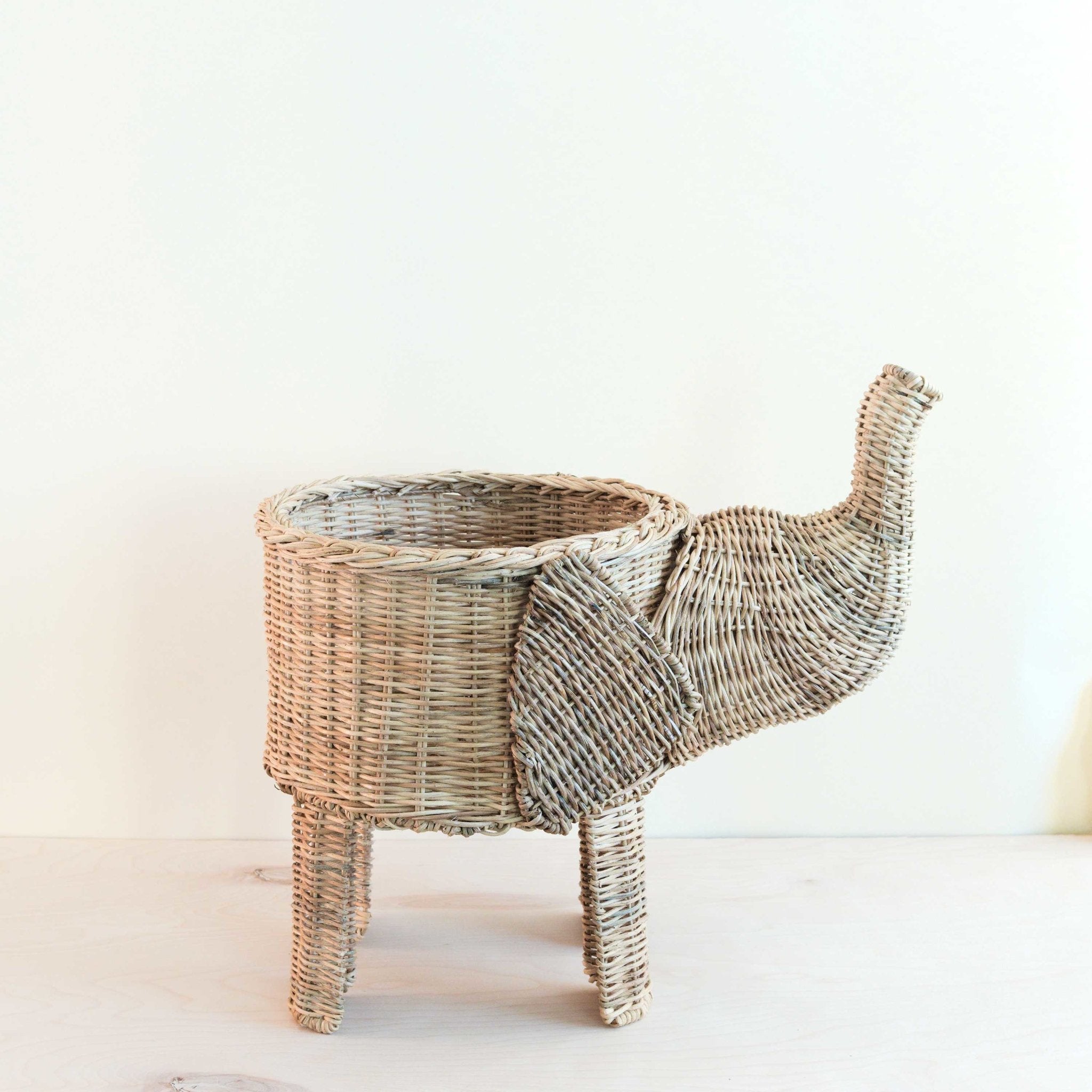 - Natural Rattan Elephant Basket - Wicker Basket | LIKHA - LIKHÂ