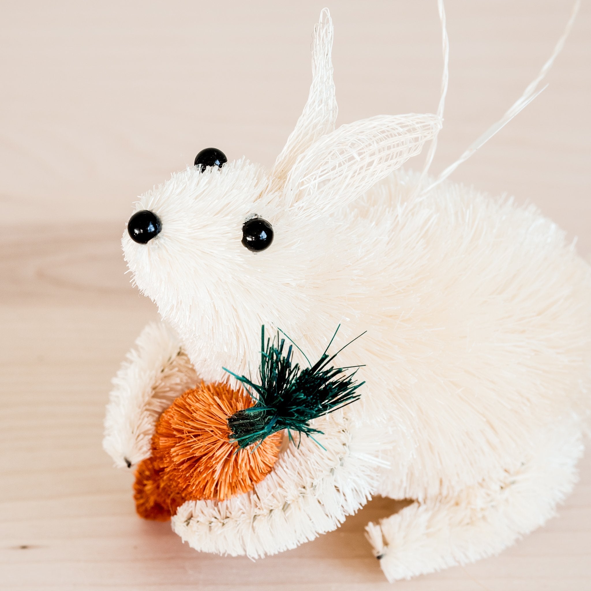 Ornaments - Bunny Ornament, White - Natural Ornaments | LIKHÂ - LIKHÂ