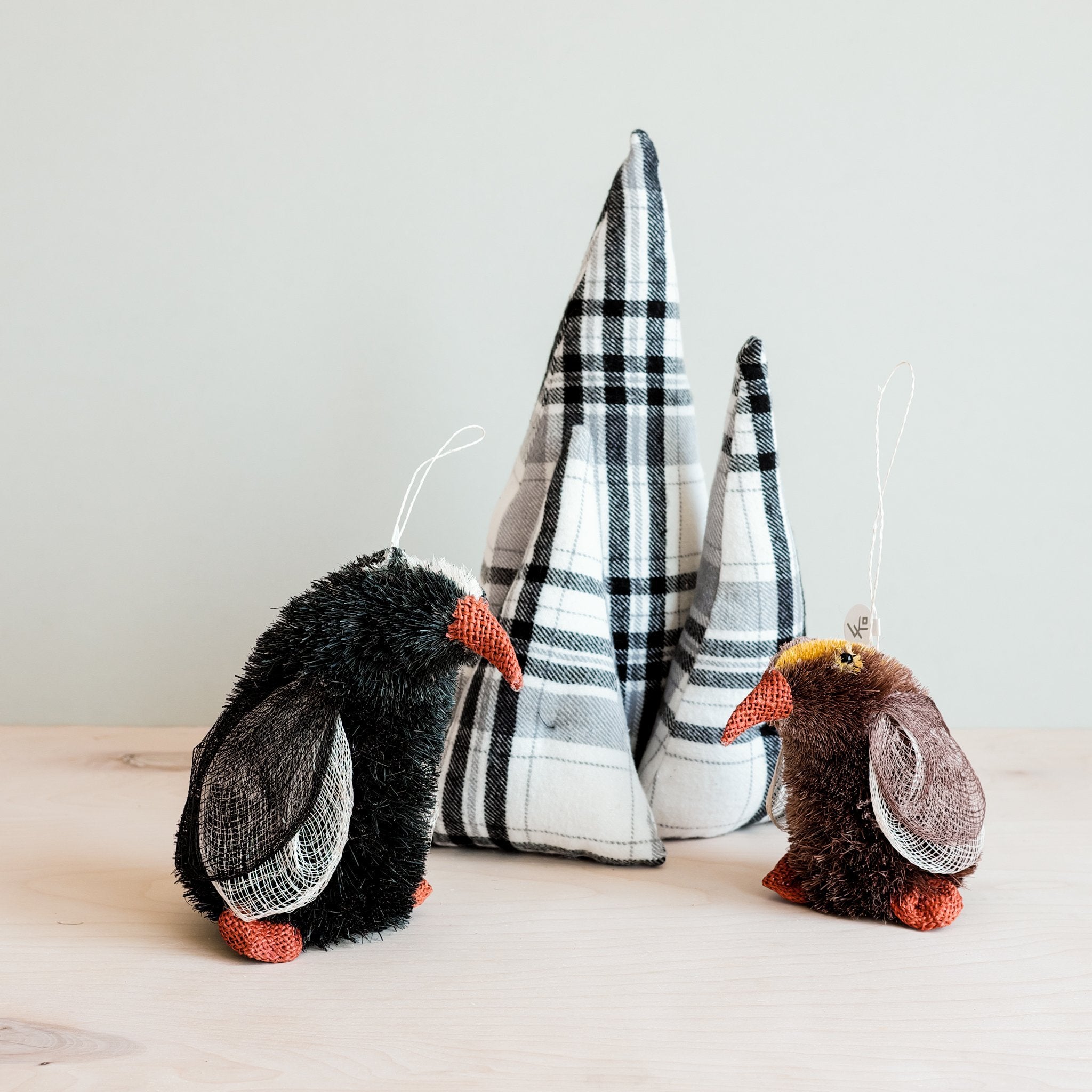 Ornaments - Penguin Ornament, Brown Medium - Holiday Ornaments | LIKHÂ - LIKHÂ