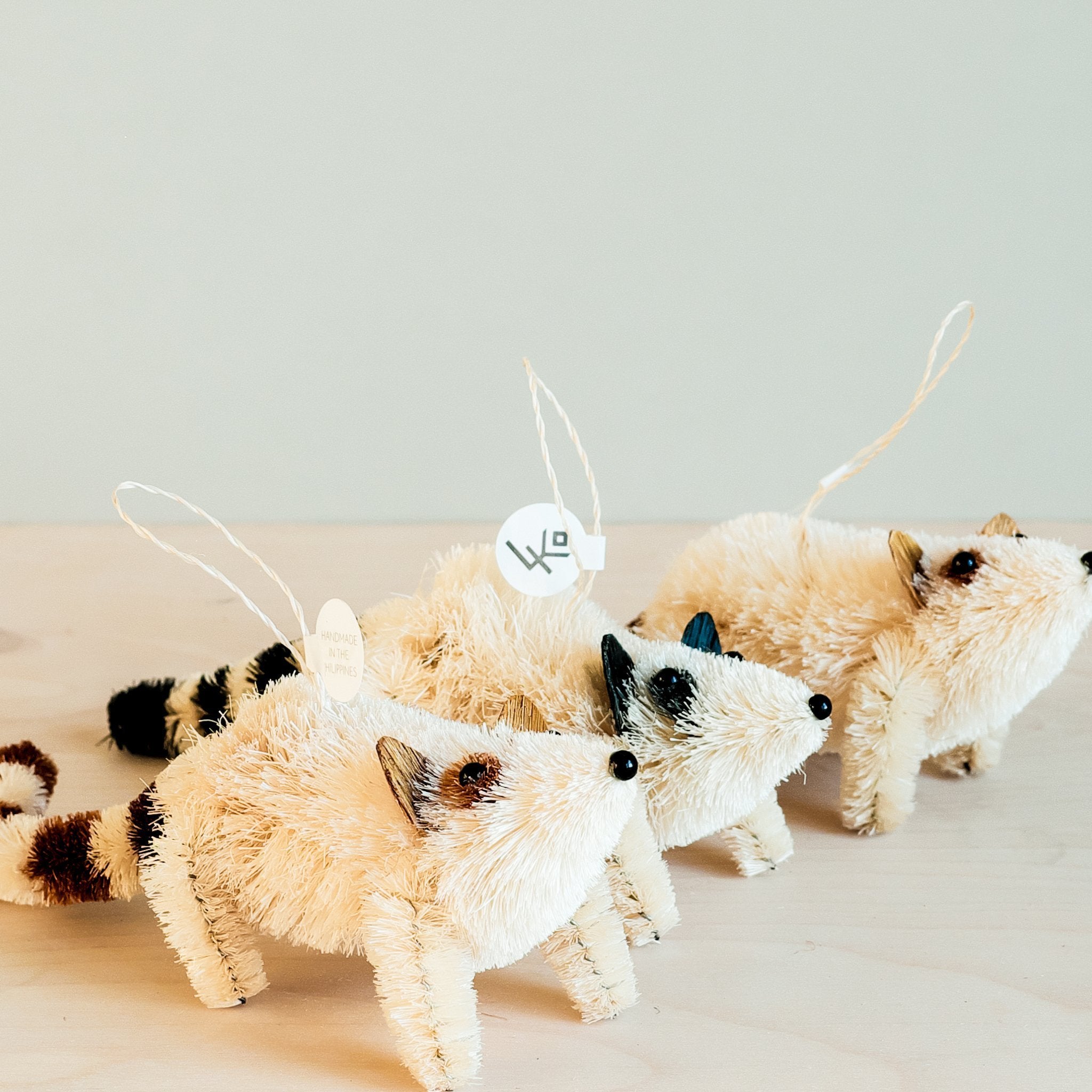 Ornaments - Raccoon Ornament, Black - Hanging Ornaments | LIKHÂ - LIKHÂ