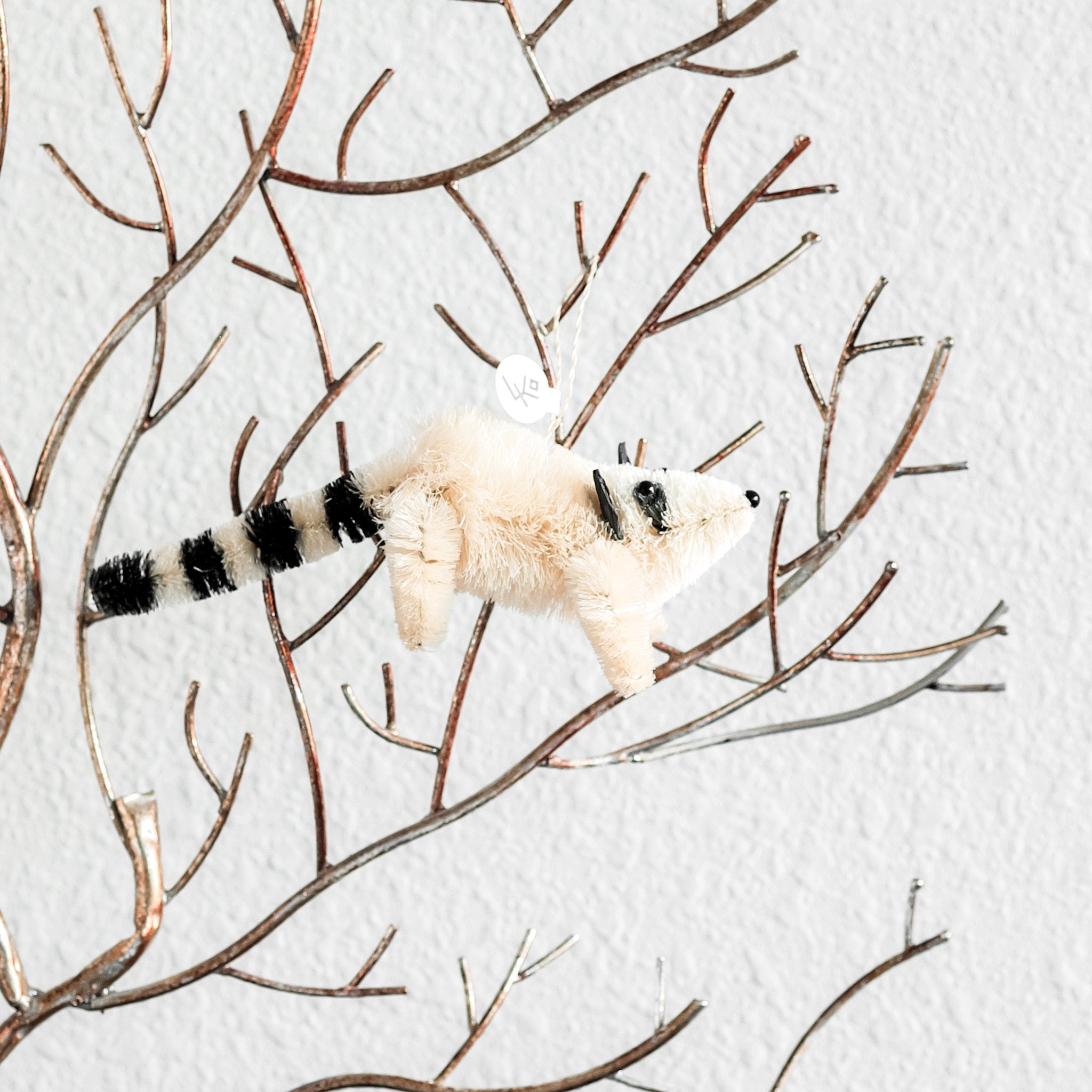 Ornaments - Raccoon Ornament, Black - Hanging Ornaments | LIKHÂ - LIKHÂ