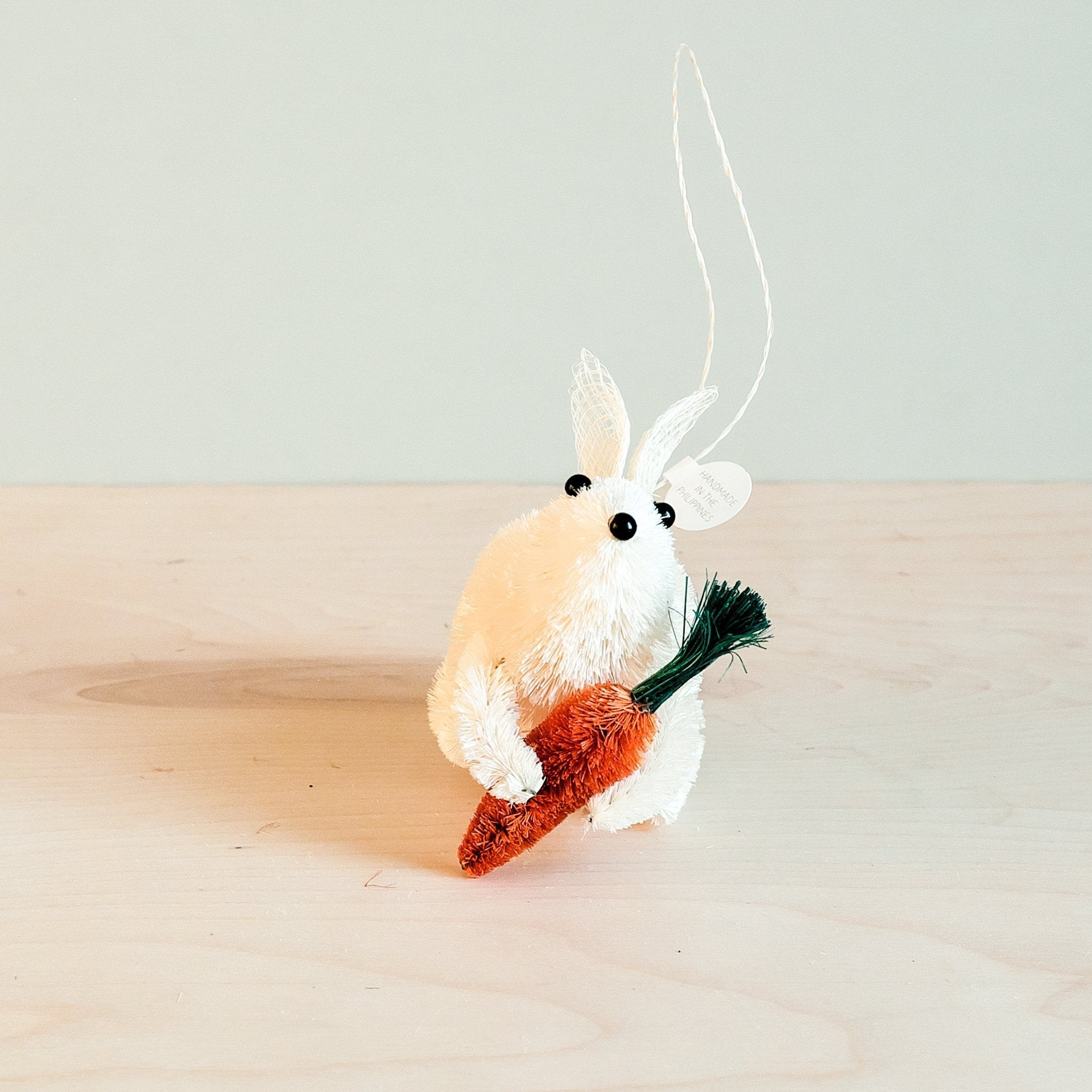 Ornaments - Set of 3 Bunny Ornament, White - Natural Ornaments | LIKHÂ - LIKHÂ