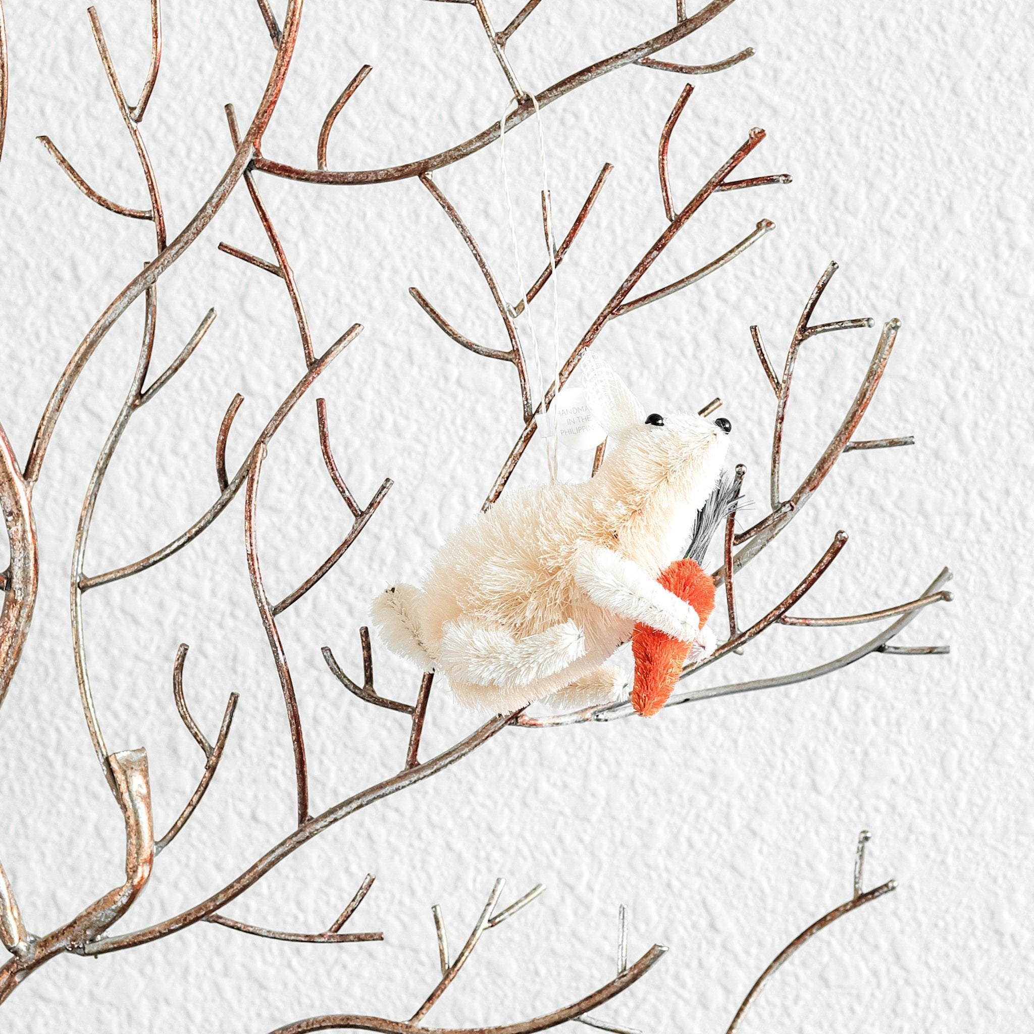 Ornaments - Set of 3 Bunny Ornament, White - Natural Ornaments | LIKHÂ - LIKHÂ