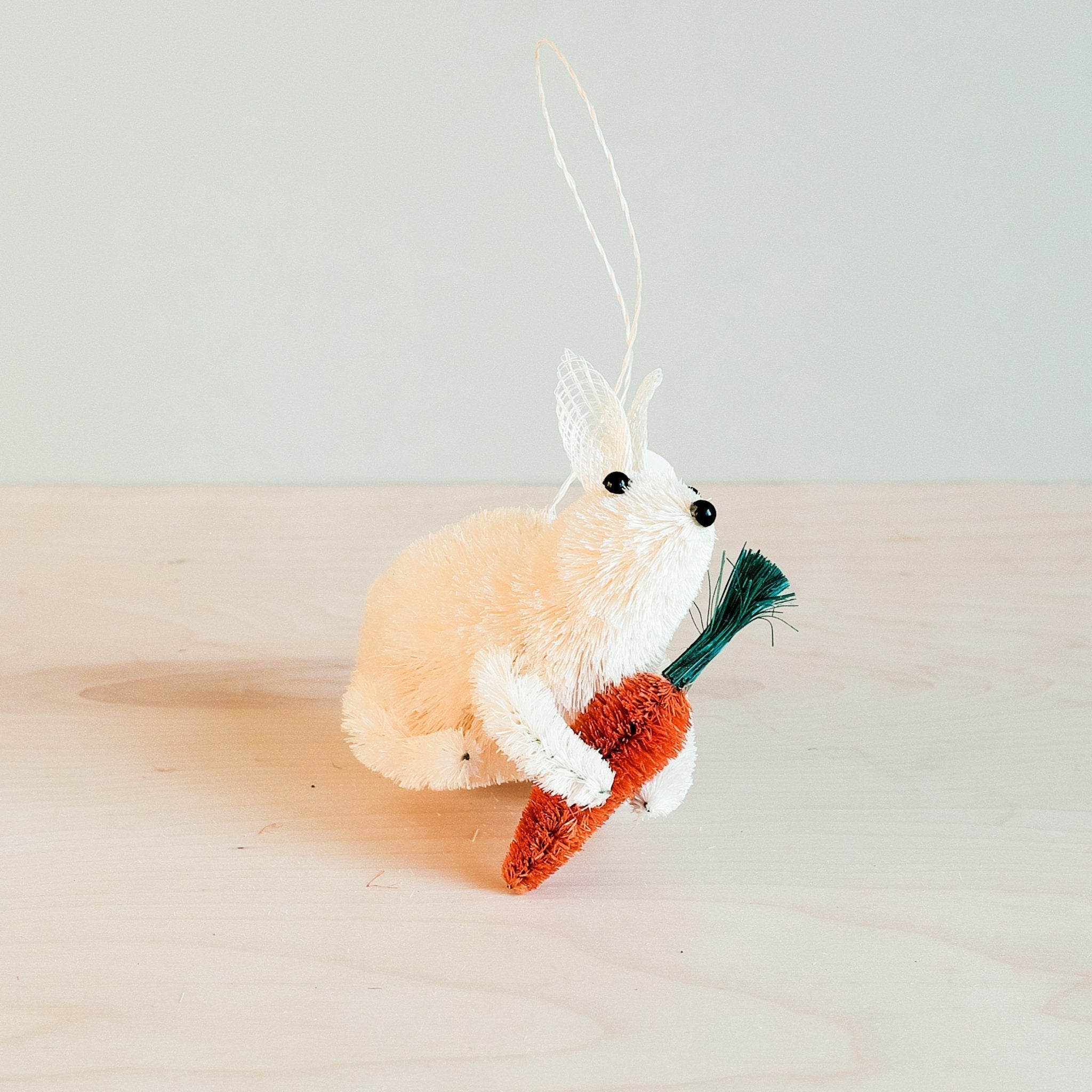 Ornaments - Set of 3 Bunny Ornament, White - Natural Ornaments | LIKHÂ - LIKHÂ