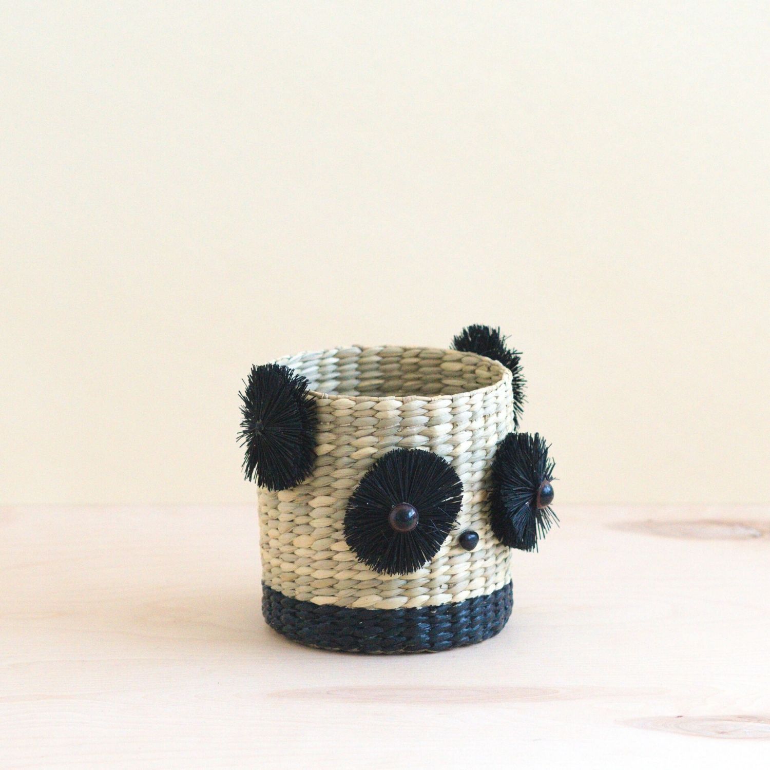 - Panda 6&quot; Seagrass Basket Planter - Animal Planter | LIKHA - LIKHÂ