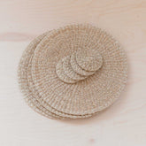 Placemats - Natural Placemats, set of 2 - Abaca Fiber | LIKHÂ - LIKHÂ