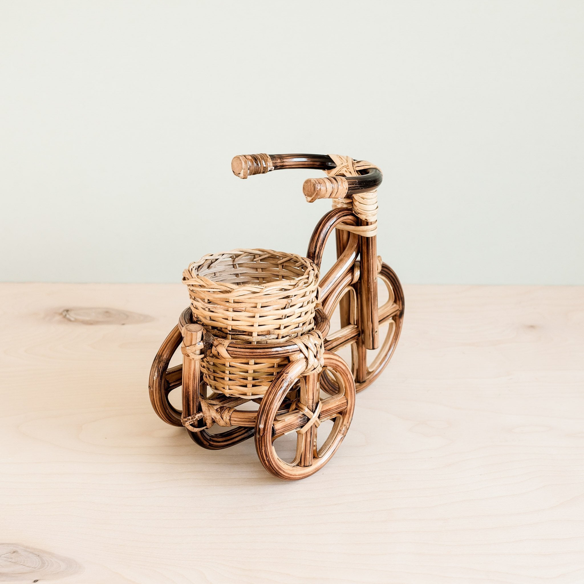 Planters - Bicycle Rattan Planter, large - Handmade Planters | LIKHÂ - LIKHÂ