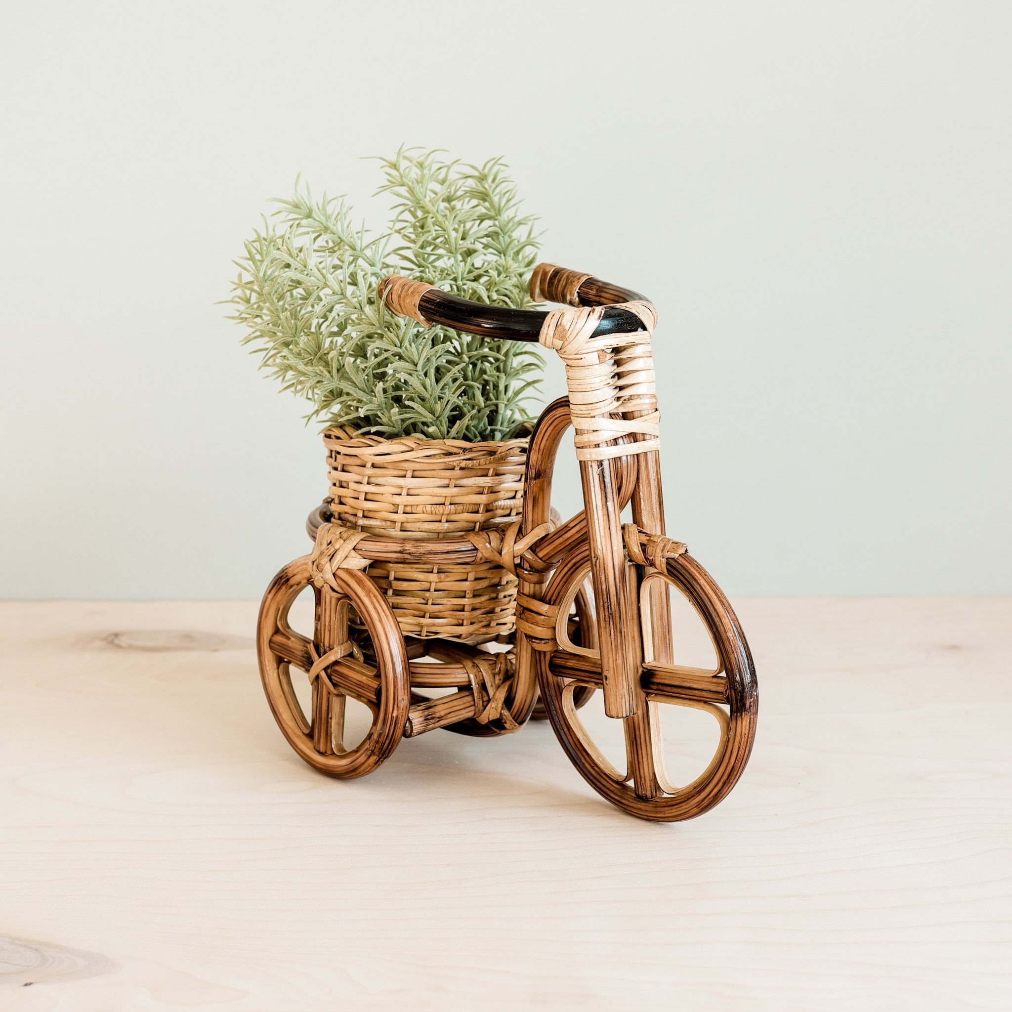 Planters - Bicycle Rattan Planter, large - Handmade Planters | LIKHÂ - LIKHÂ