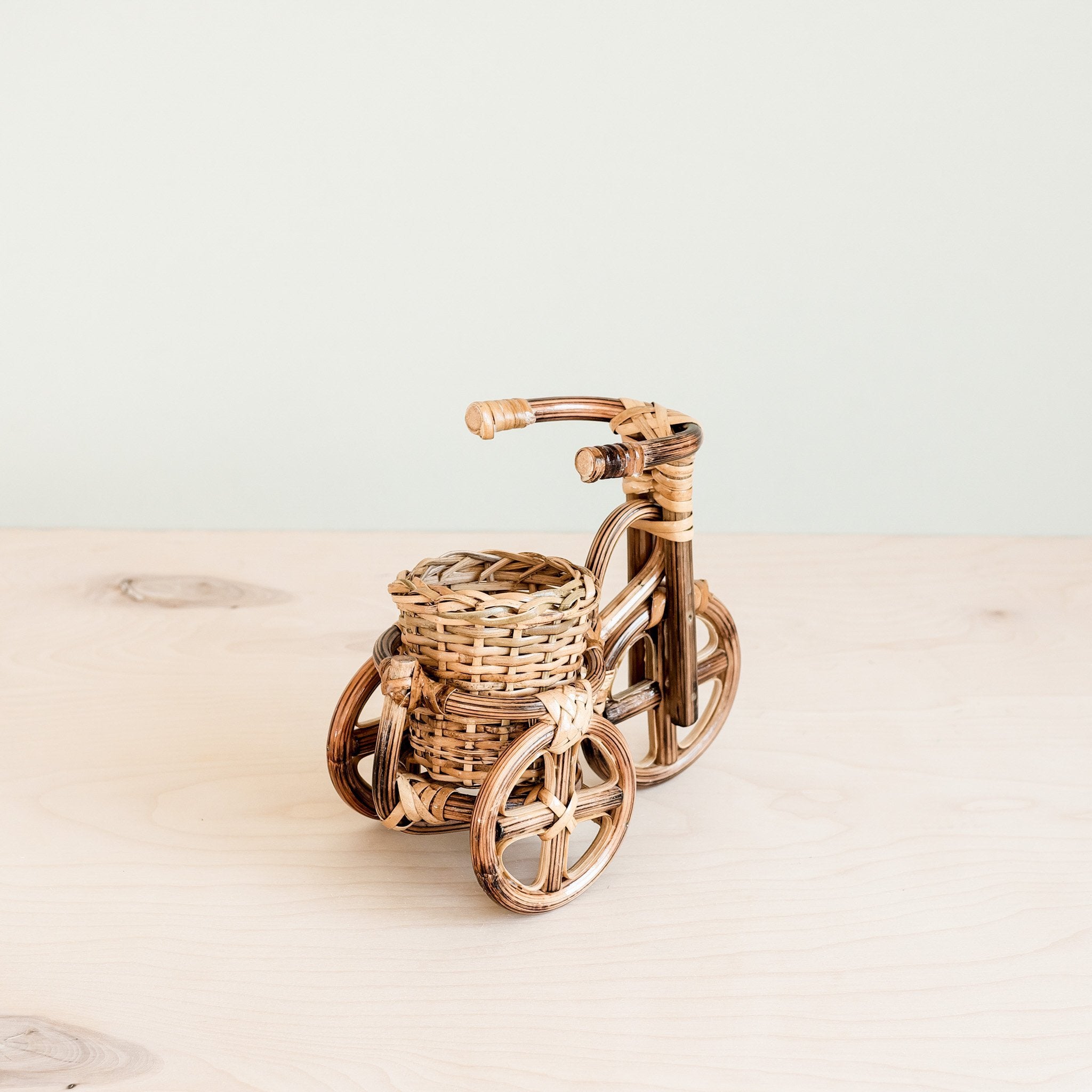 Planters - Bicycle Rattan Planter, small - Handmade Planters | LIKHÂ - LIKHÂ