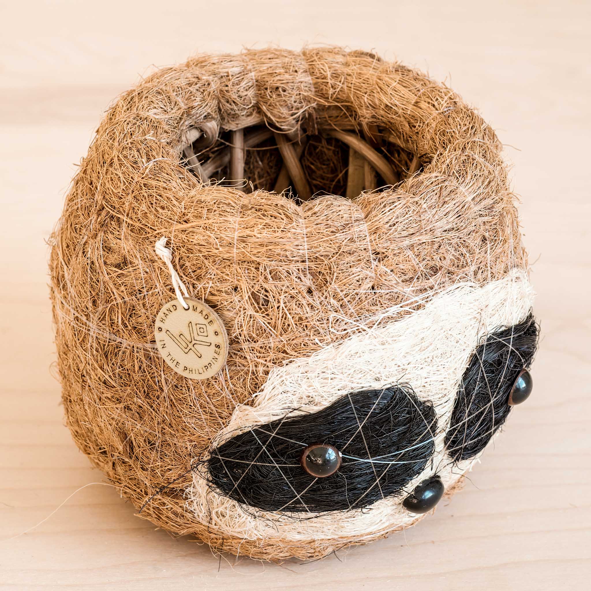 Planters - Three-tone Sloth Coco Coir Planter - Handmade Planters | LIKHÂ - LIKHÂ