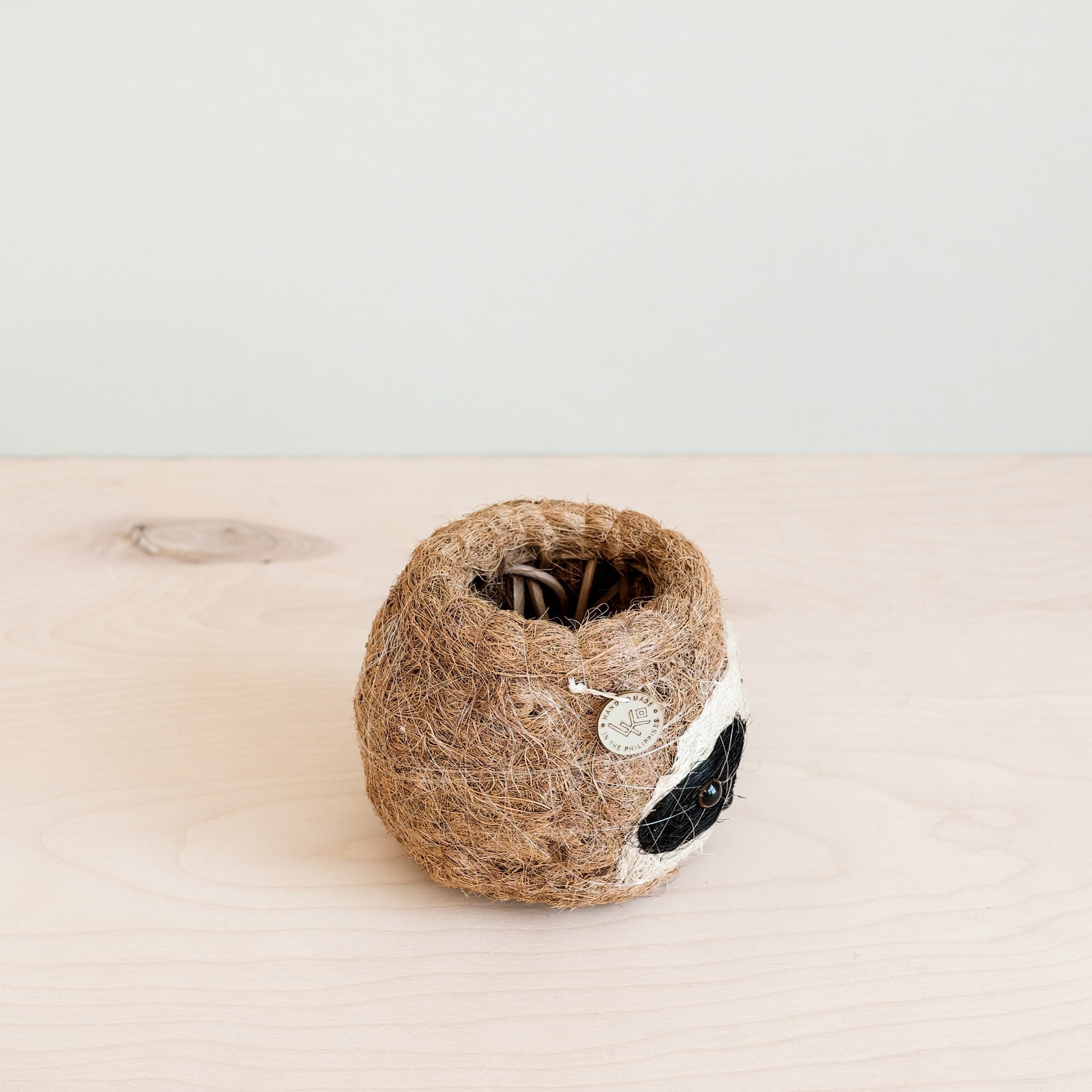 Planters - Three-tone Sloth Coco Coir Planter - Handmade Planters | LIKHÂ - LIKHÂ