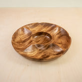 Serving Tray - 5-Compartment Serving Tray - Acacia Wood | LIKHÂ - LIKHÂ