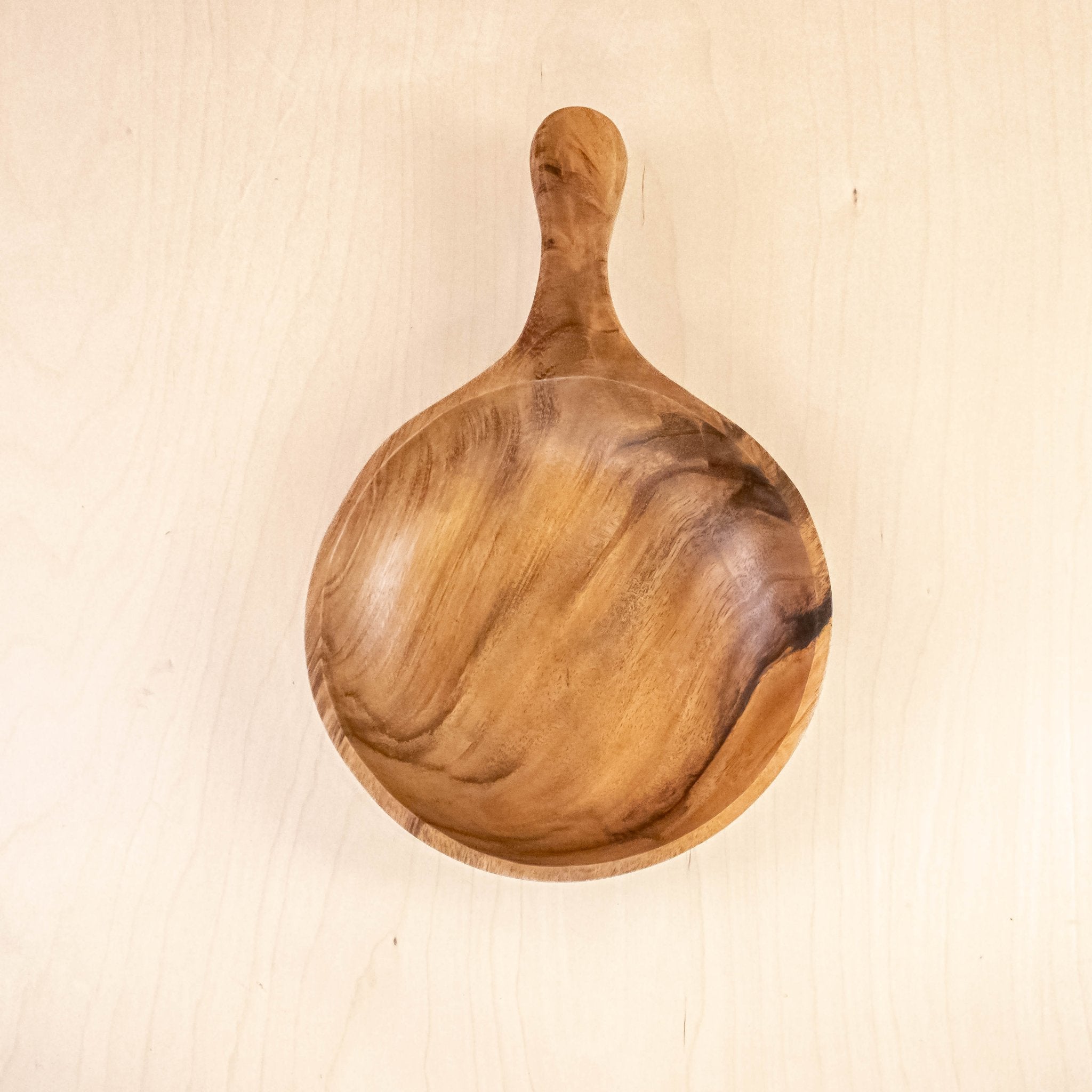 Serving Tray - Round Serving Tray with Handles - Acacia Wood | LIKHÂ - LIKHÂ