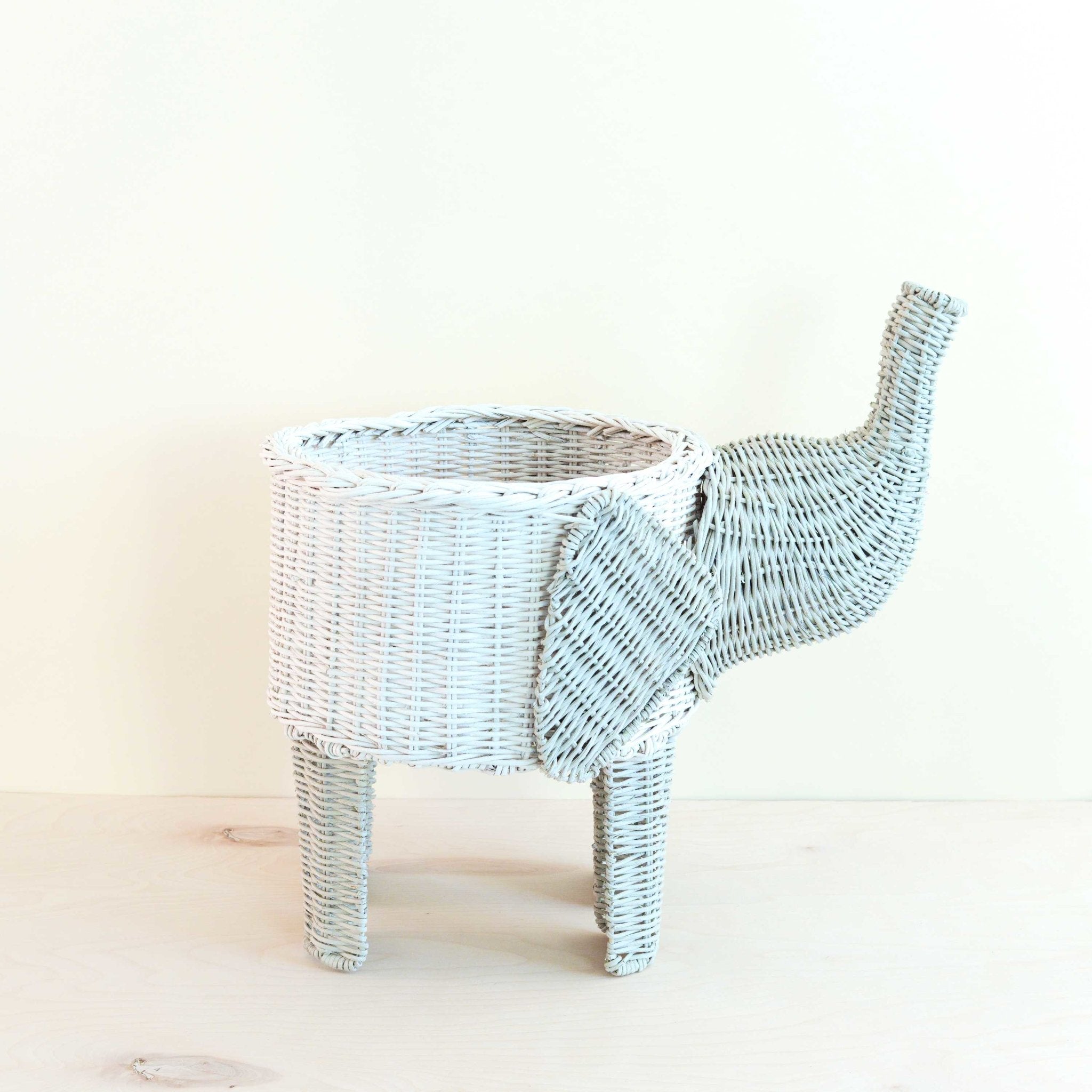 - Two-tone Rattan Elephant Basket - Wicker Organizer | LIKHA - LIKHÂ