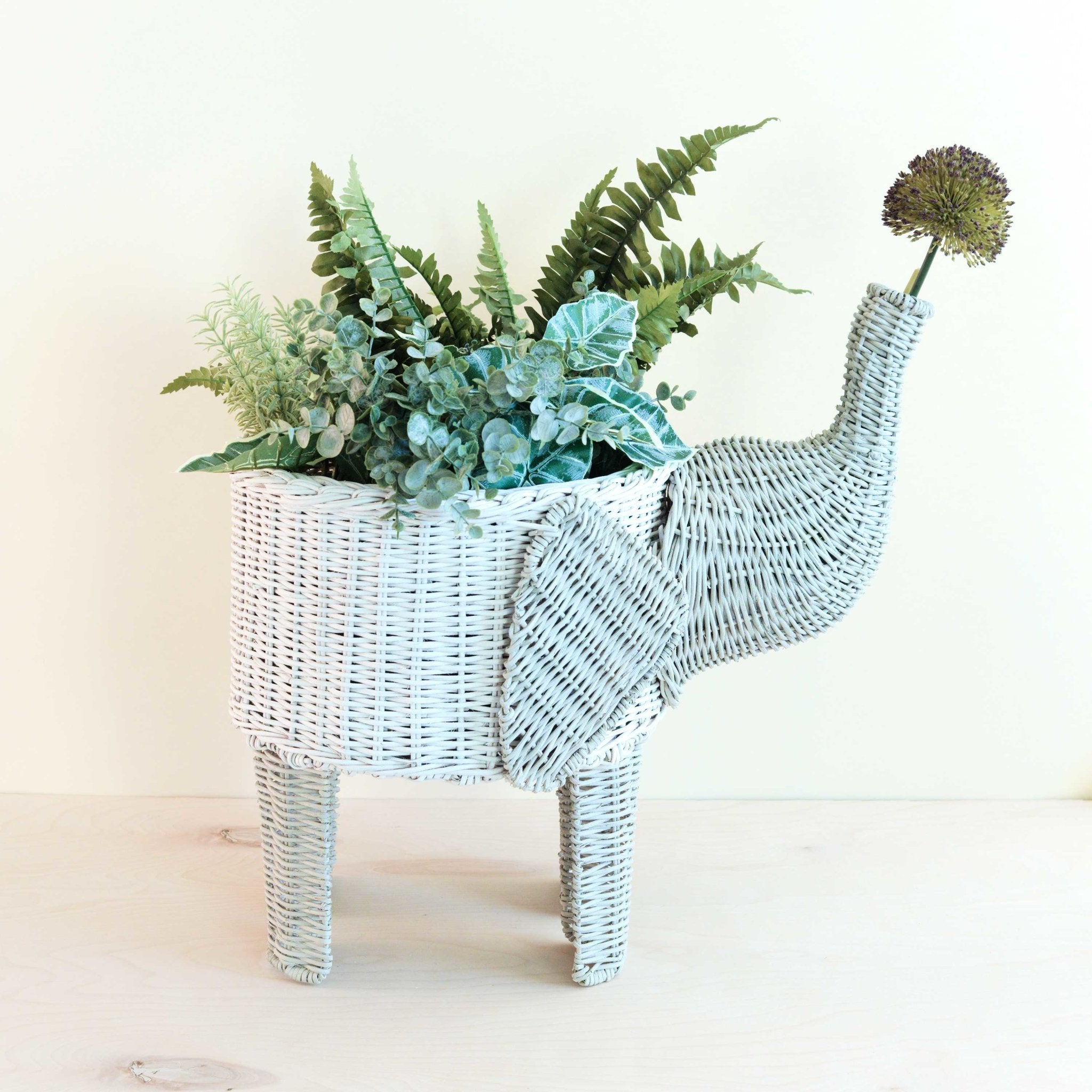 - Two-tone Rattan Elephant Basket - Wicker Organizer | LIKHA - LIKHÂ