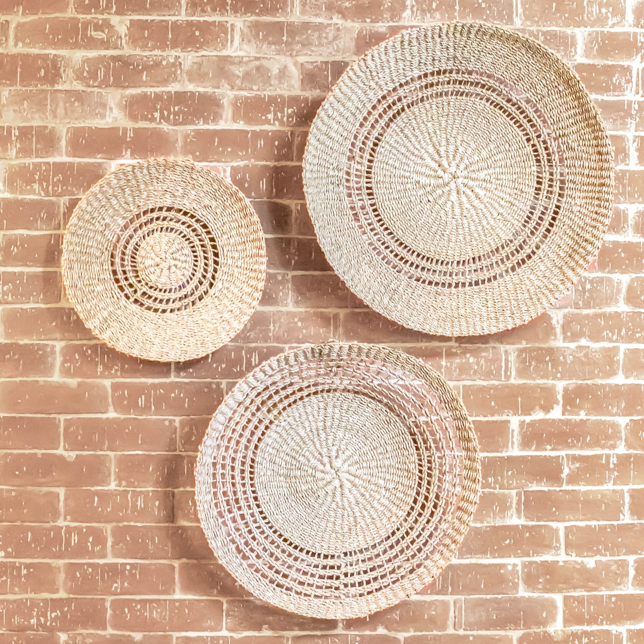 Wall Baskets - Open Weave Wall Baskets, Large - Woven Wall Baskets | LIKHÂ - LIKHÂ