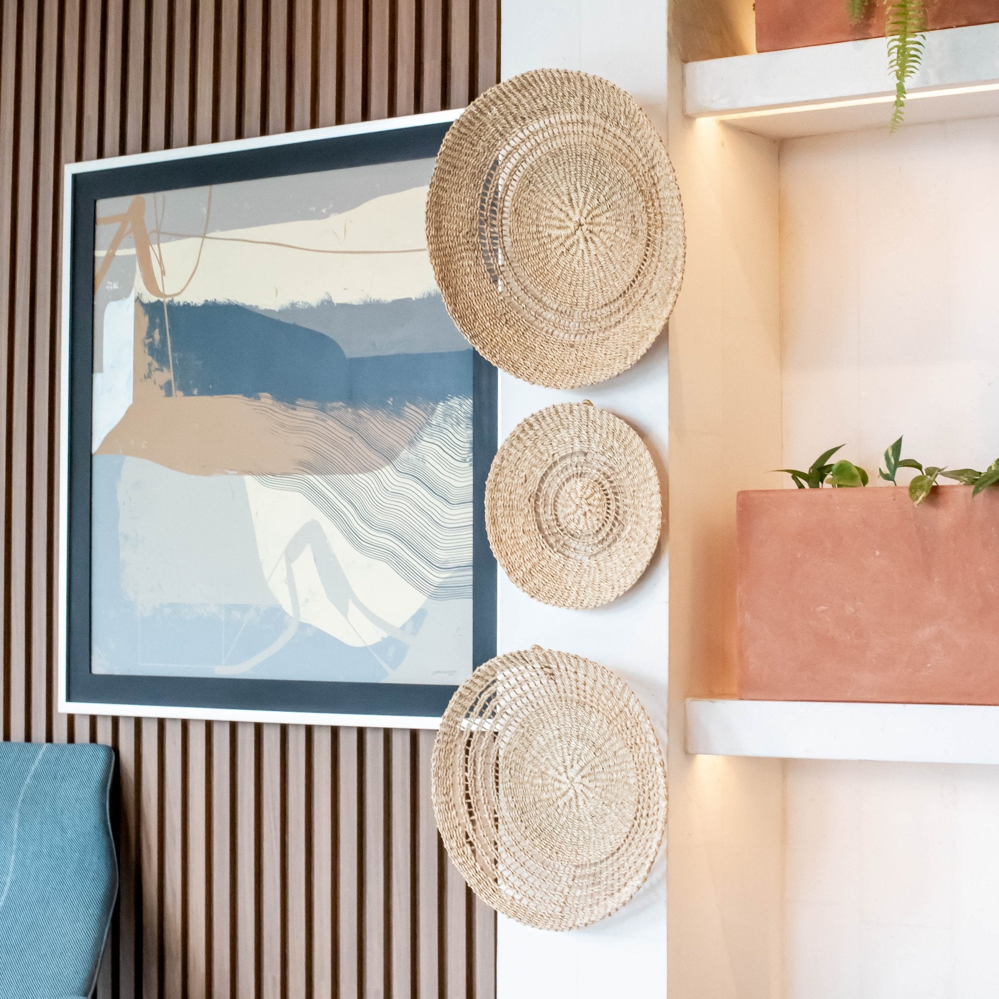 Wall Baskets - Open Weave Wall Baskets, Medium - Woven Wall Baskets | LIKHÂ - LIKHÂ