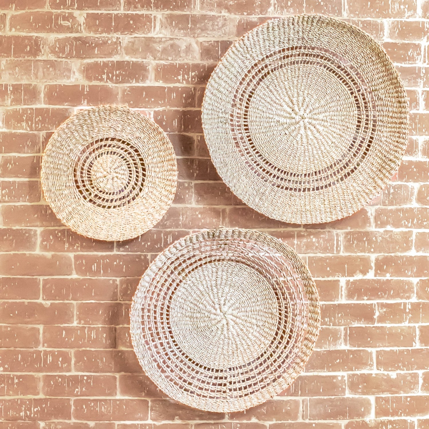 Wall Baskets - Open Weave Wall Baskets, Medium - Woven Wall Baskets | LIKHÂ - LIKHÂ