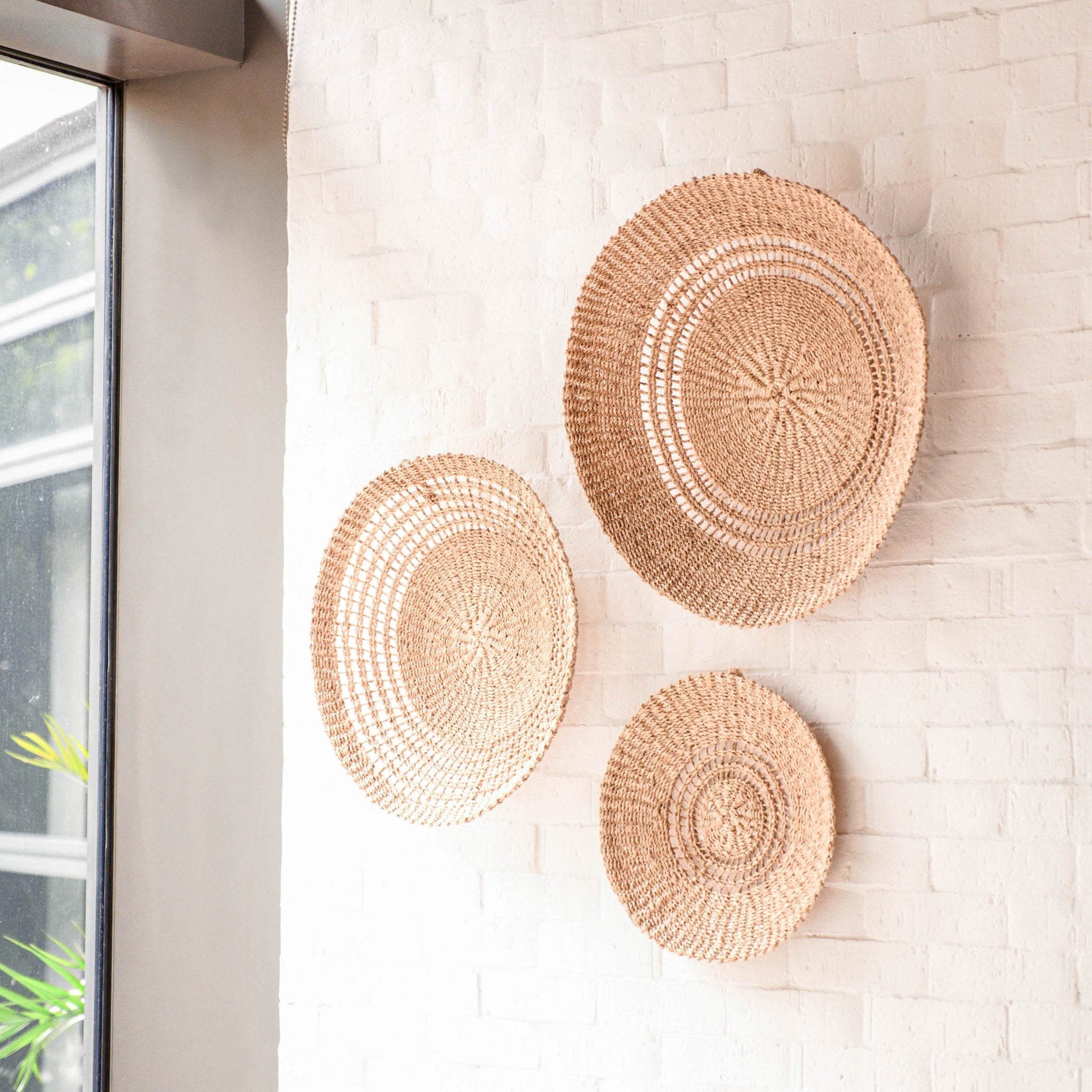 Wall Baskets - Open Weave Wall Baskets, Medium - Woven Wall Baskets | LIKHÂ - LIKHÂ