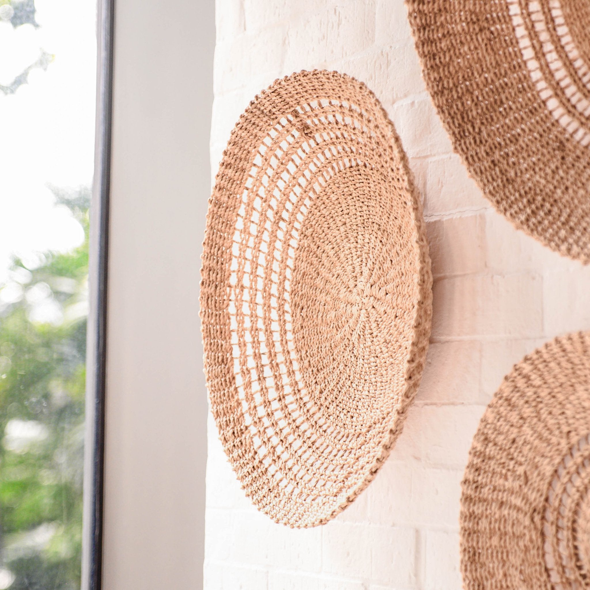 Wall Baskets - Open Weave Wall Baskets, Medium - Woven Wall Baskets | LIKHÂ - LIKHÂ