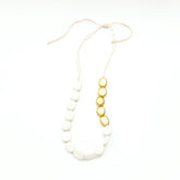 - White Wooden Bead Necklace | LIKHÂ - LIKHÂ