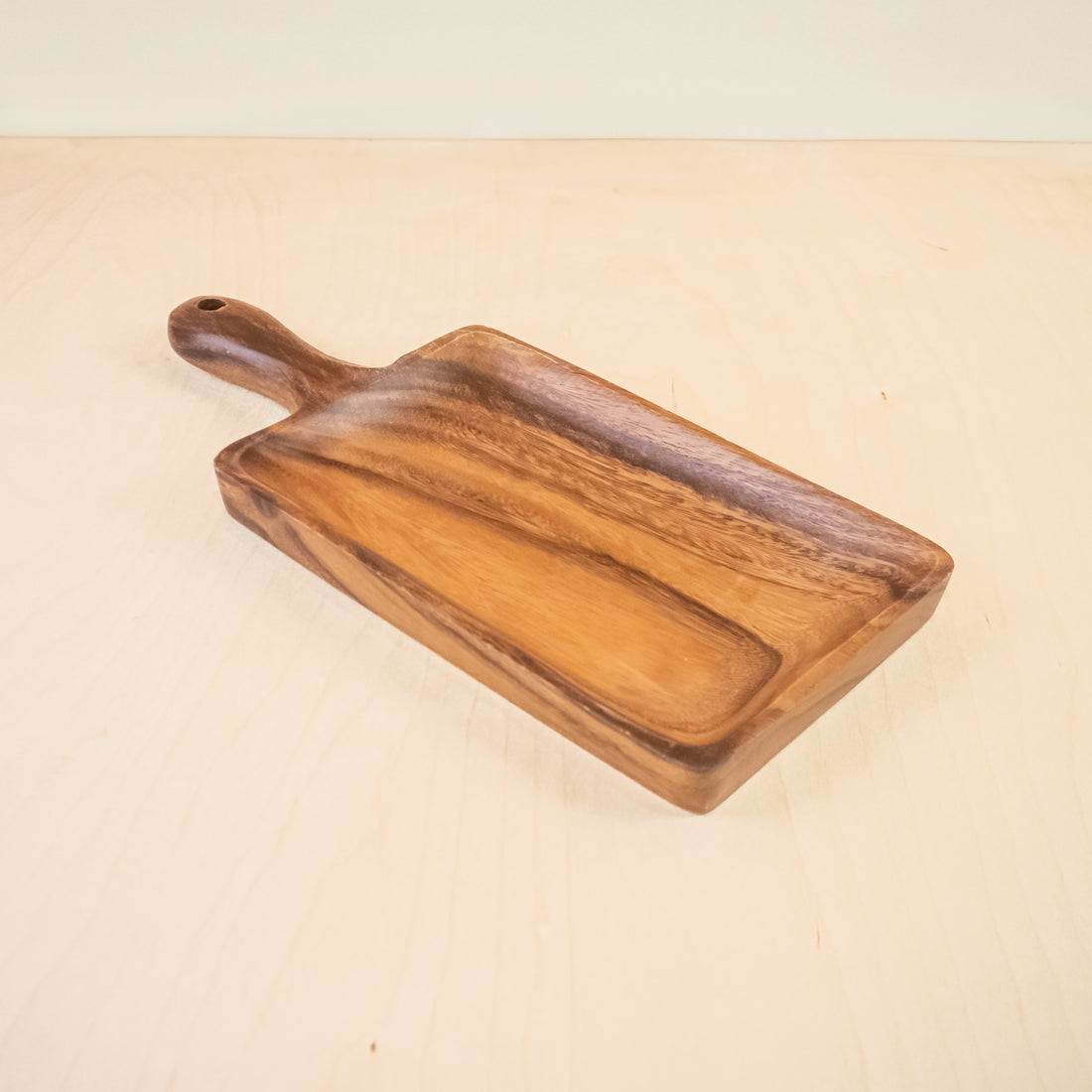 Acacia Rectangle Serving Tray with Handles | LIKHÂ