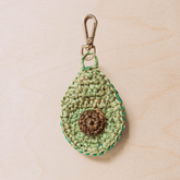 Bag charms - Avocado Bag Accessory - Raffia Crochet Charm | LIKHÂ - LIKHÂ