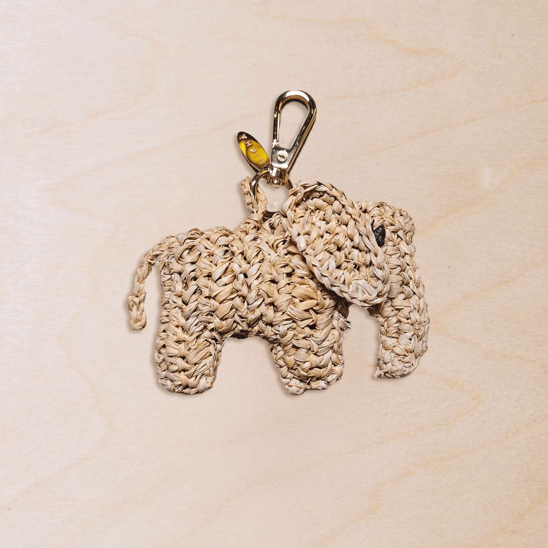 Bag charms - Brown Elephant Bag Charm – Artisan Crochet Animal Keychain | LIKHÂ - LIKHÂ