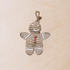 Bag charms - Gingerbread Man Bag Charm – Raffia Crochet Holiday Accessory | LIKHÂ - LIKHÂ