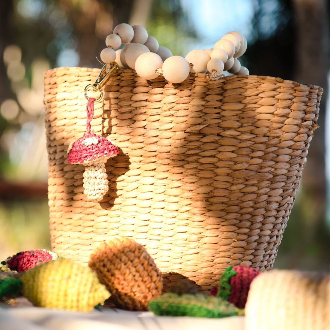 Bag charms - Mushroom Bag Charm - Handmade Bag Decor | LIKHÂ - LIKHÂ