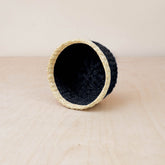 Baskets - Black Small Round Tray - Mini Trinket Basket | LIKHÂ - LIKHÂ