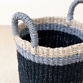 Baskets - Black Woven Basket Vase - Weave Basket | LIKHÂ - LIKHÂ