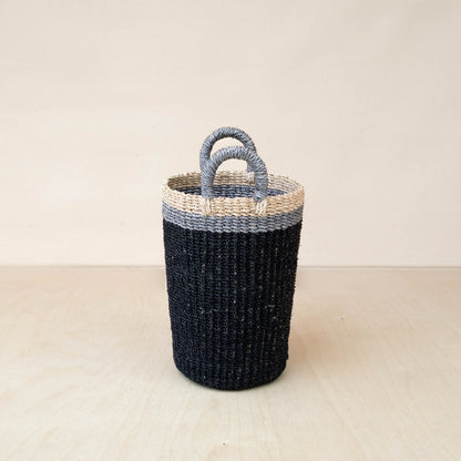 Baskets - Black Woven Basket Vase - Weave Basket | LIKHÂ - LIKHÂ