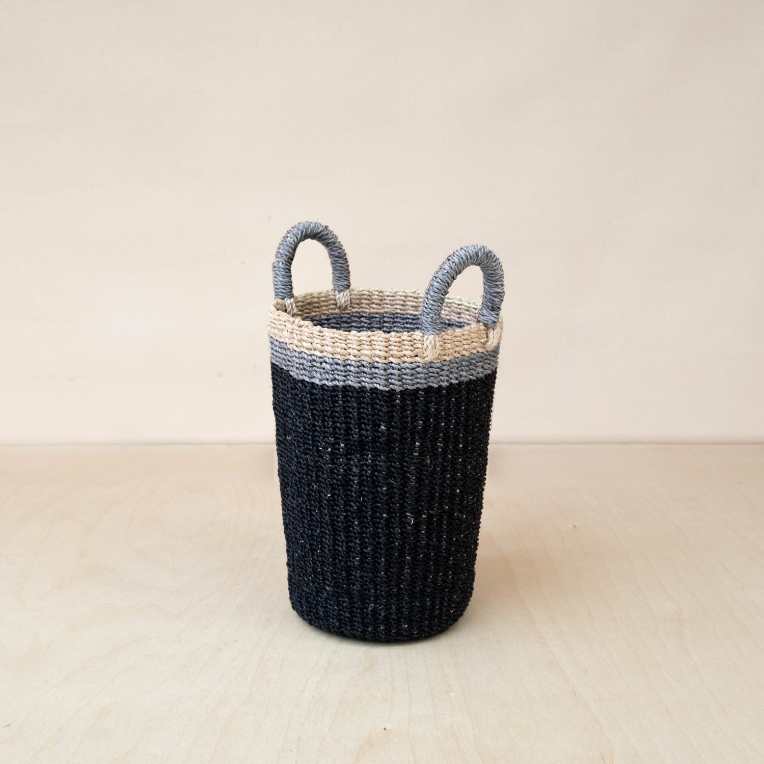 Baskets - Black Woven Basket Vase - Weave Basket | LIKHÂ - LIKHÂ