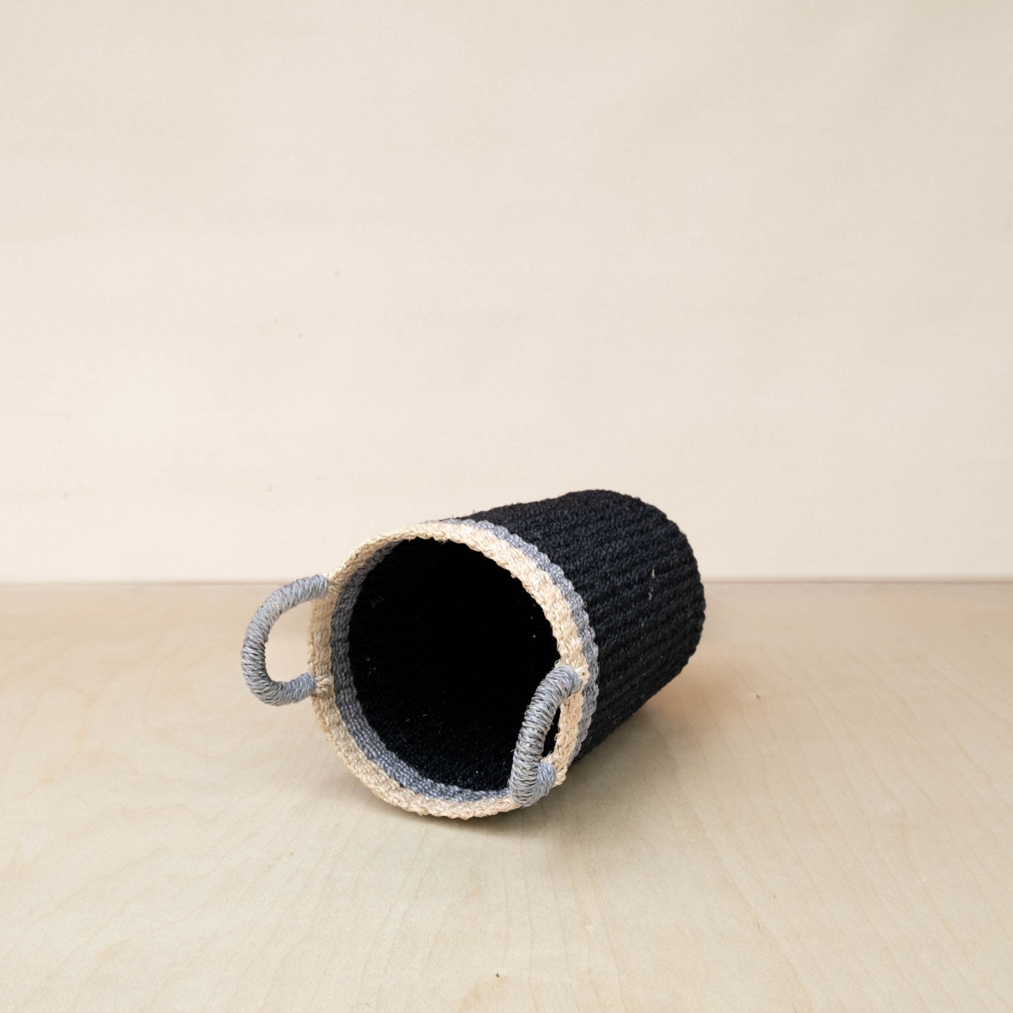 Baskets - Black Woven Basket Vase - Weave Basket | LIKHÂ - LIKHÂ