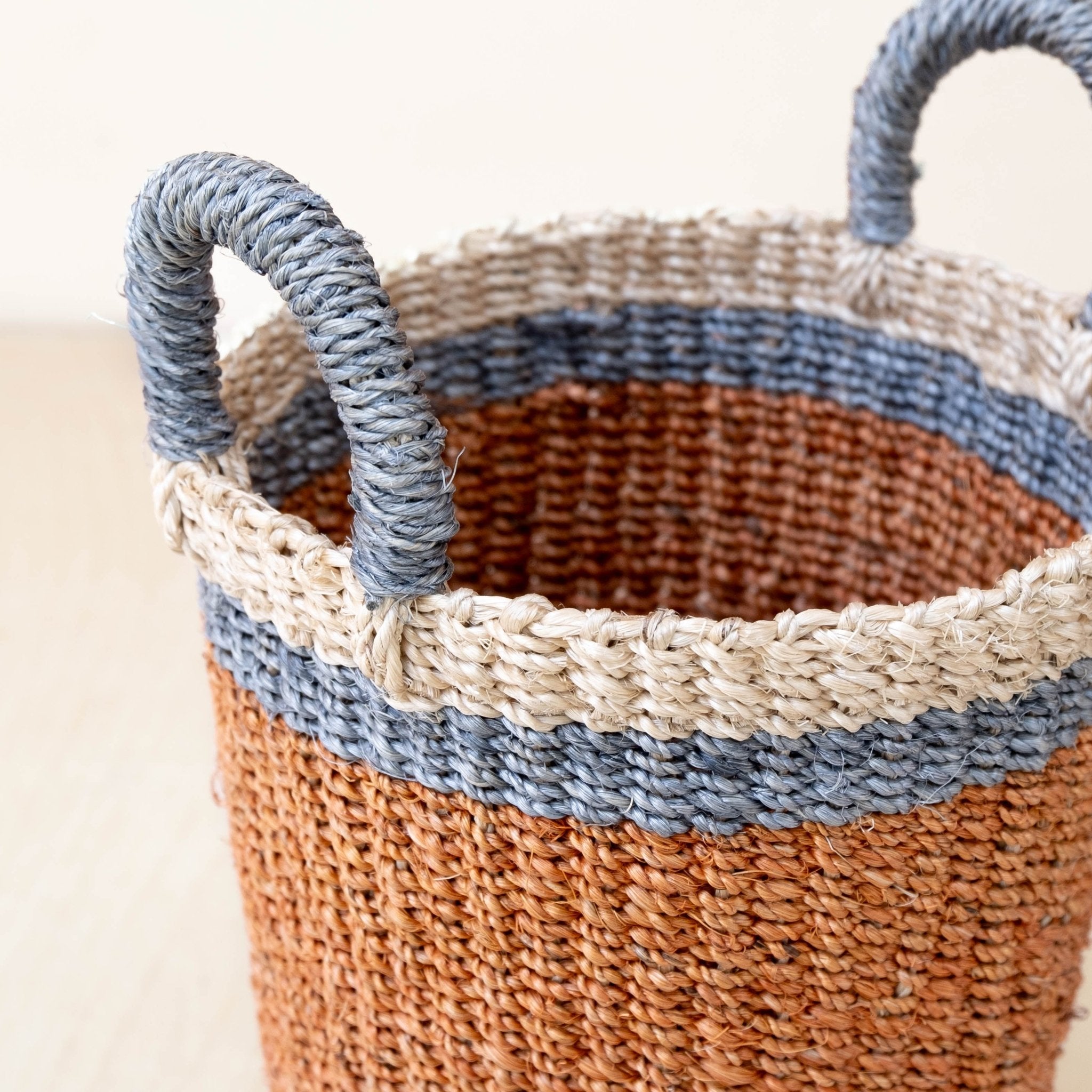 Baskets - Coral Wicker Basket Vase - Decorative Basket | LIKHÂ - LIKHÂ